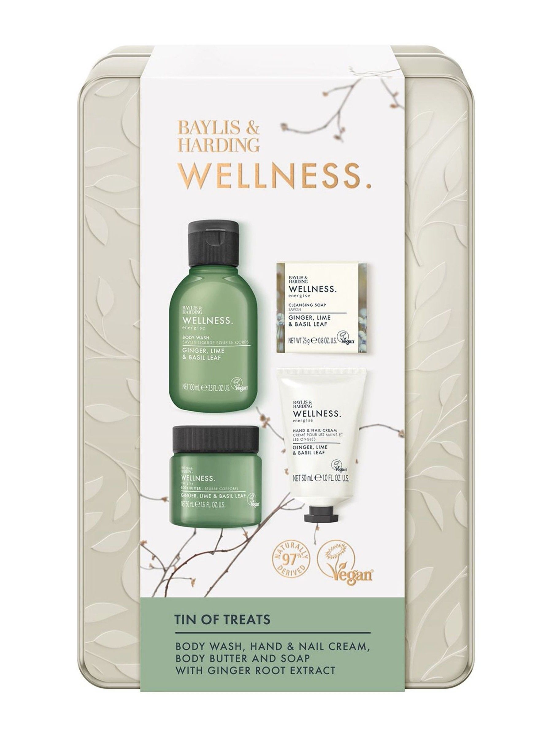 baylis & harding wellness tin of treats gift set