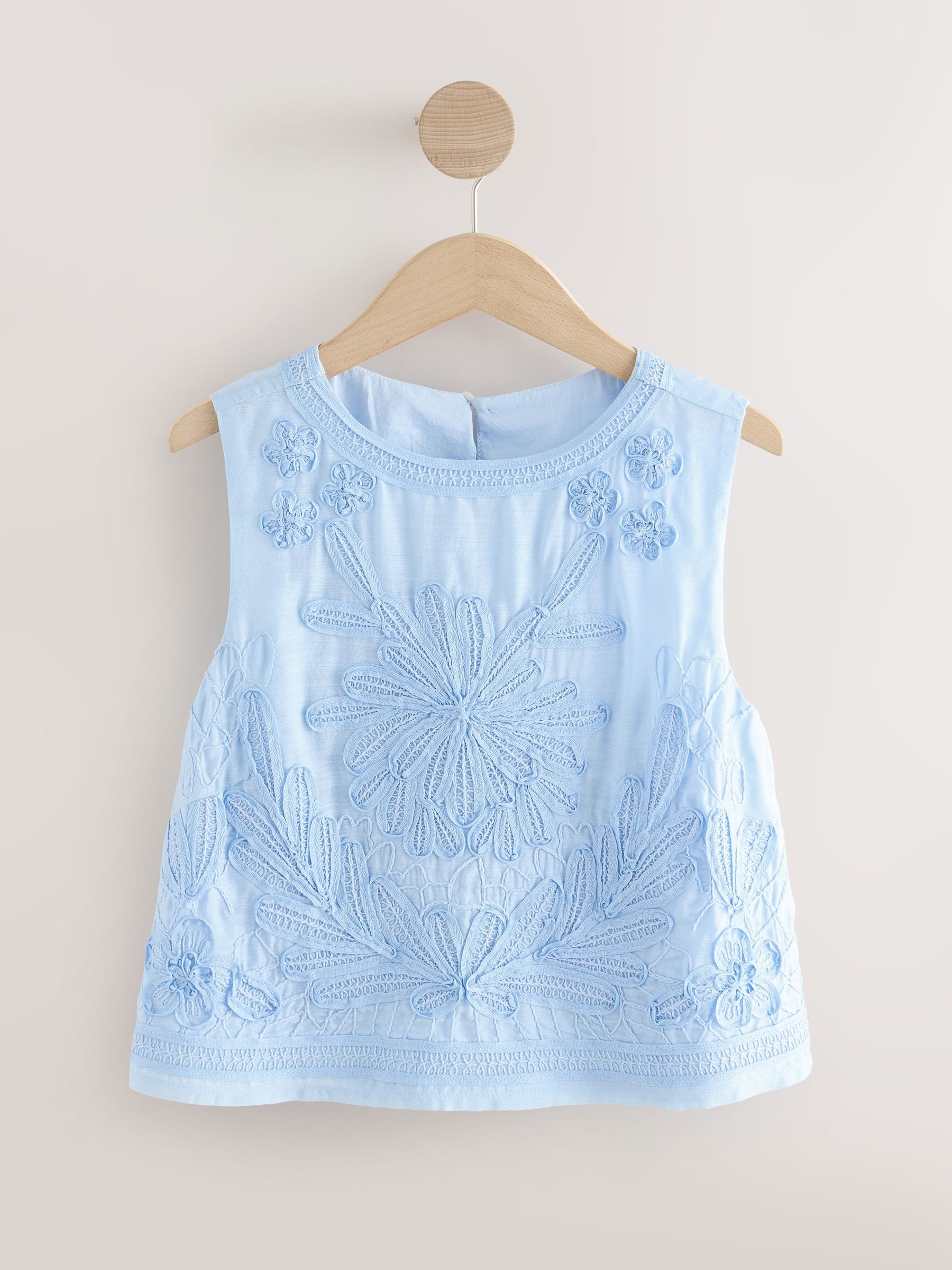 Next Light Blue Cornelli Summer Shell Top