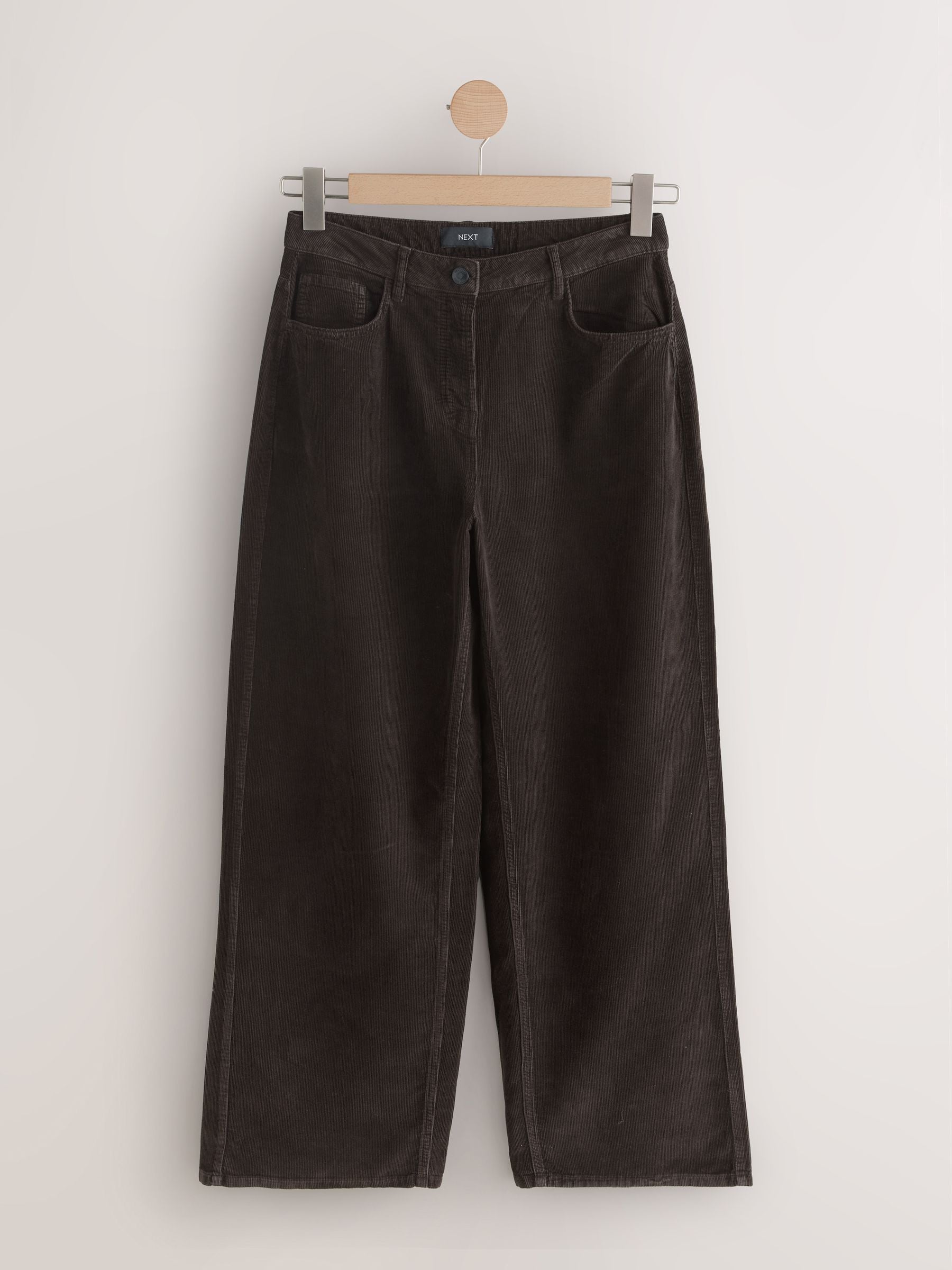 Next Marrone Pantaloni Di Velluto A Coste Con Gamba Ampia