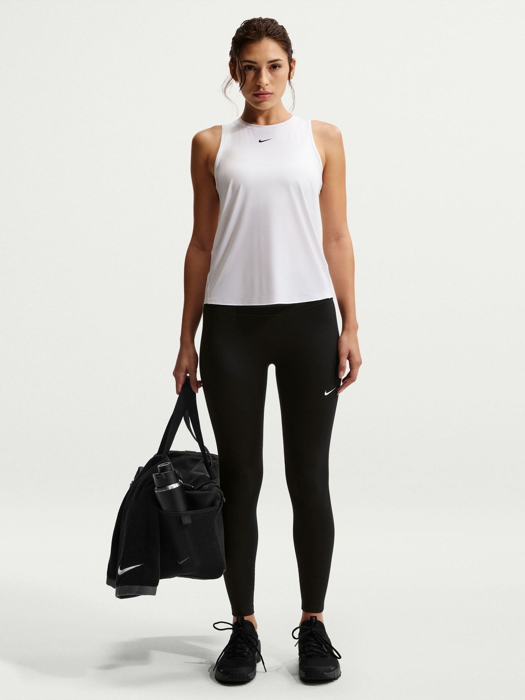 Nike Donna Nero - W Nk Df One Hr 7/8 Tight - Sport - L - Immagine 4