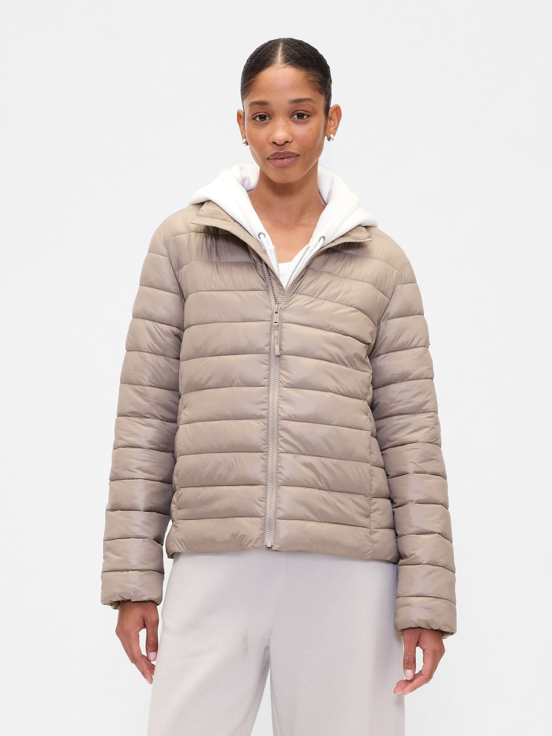 Gap ColdControl Cream Shower Resistant Puffer Jacket