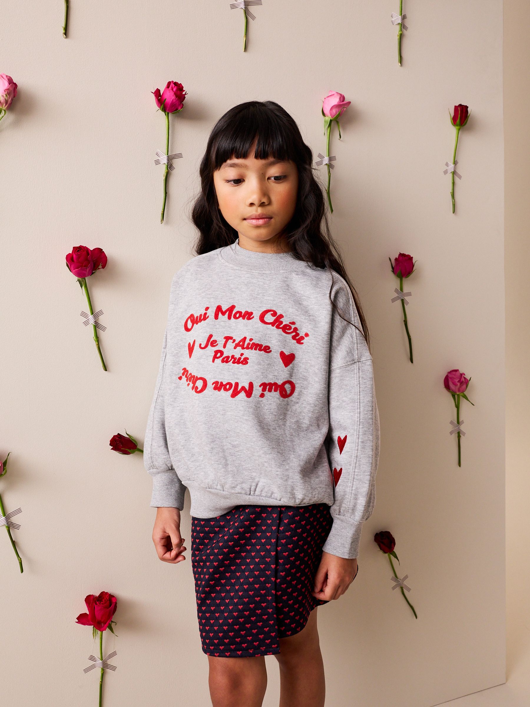 Next Grey/Red Graphic Sweatshirt (3-16Yrs)