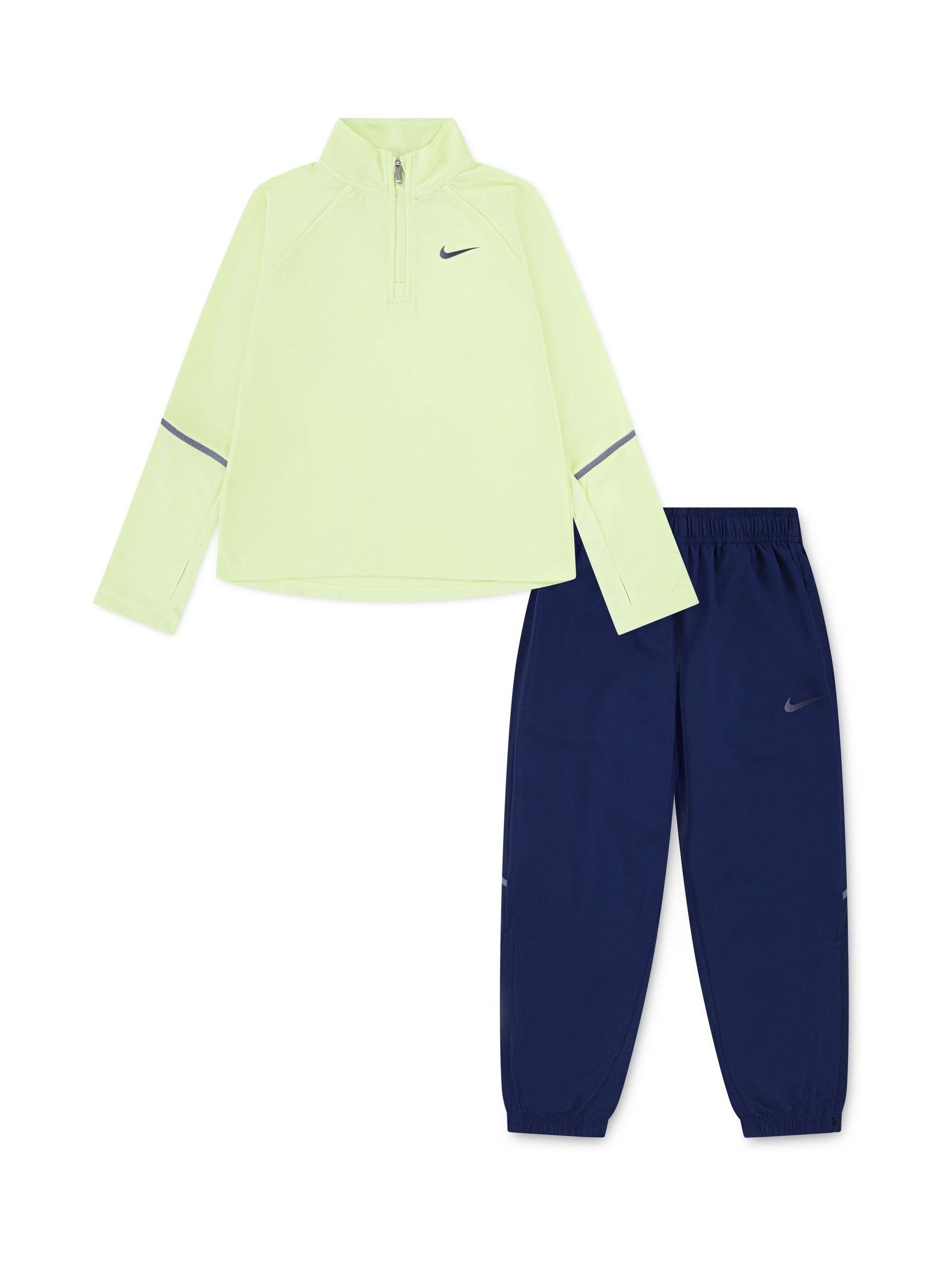 Nike Dri-Fit Miler Half Zip And Joggers Set