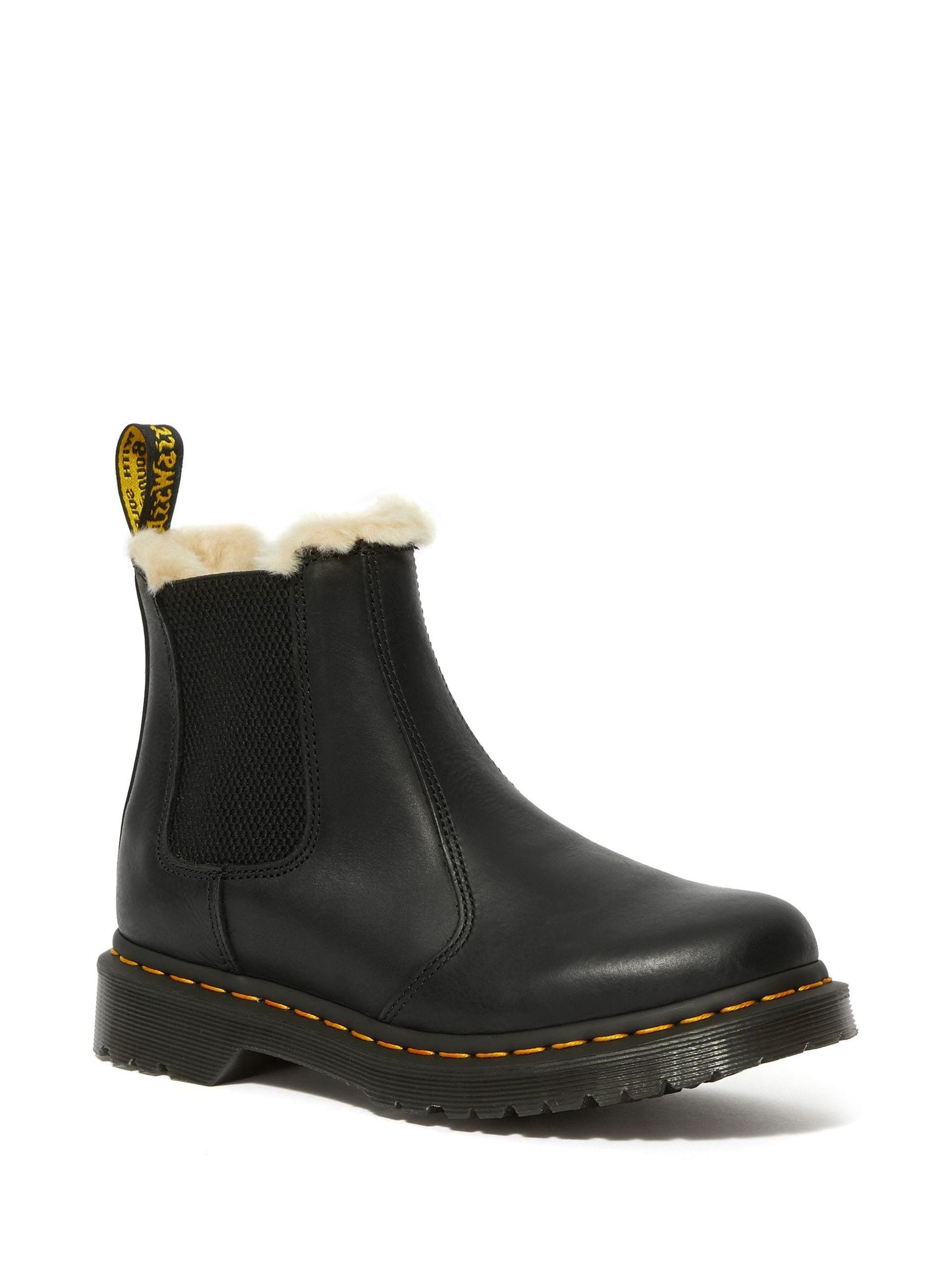 Dr. Martens 2976 Leonore Chelsea Stiefel Gefüttert, Leder Schuhe Schwarz Damen Größe 37  - Image 14