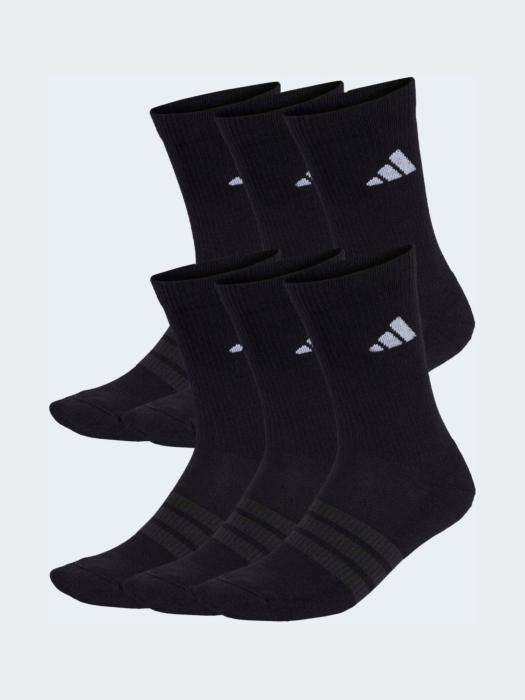 Adidas Uomo Nero Calzini Cushioned Essentials A Mezza Gamba - Immagine 1