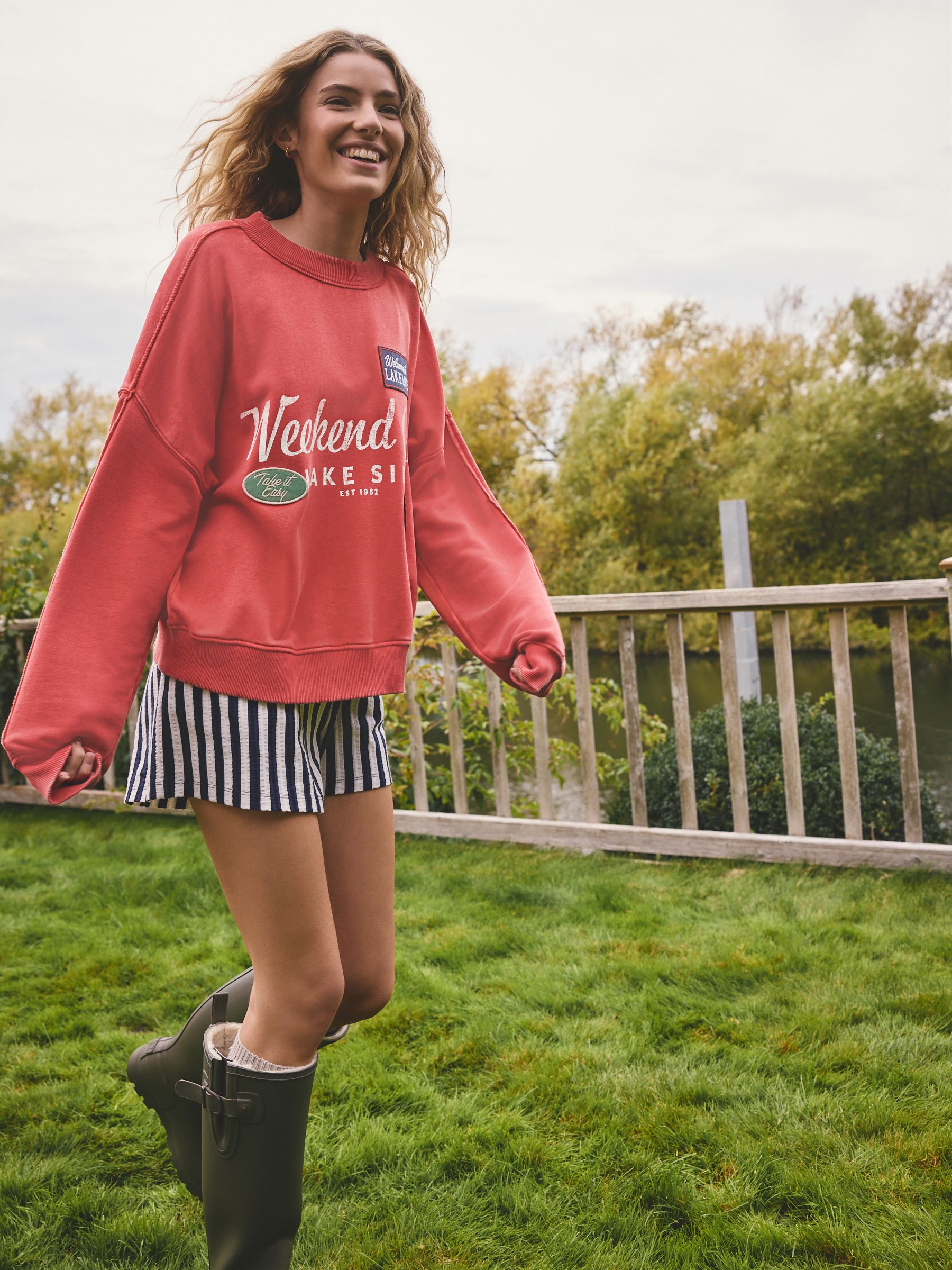 Next Red Graphic Sweatshirt