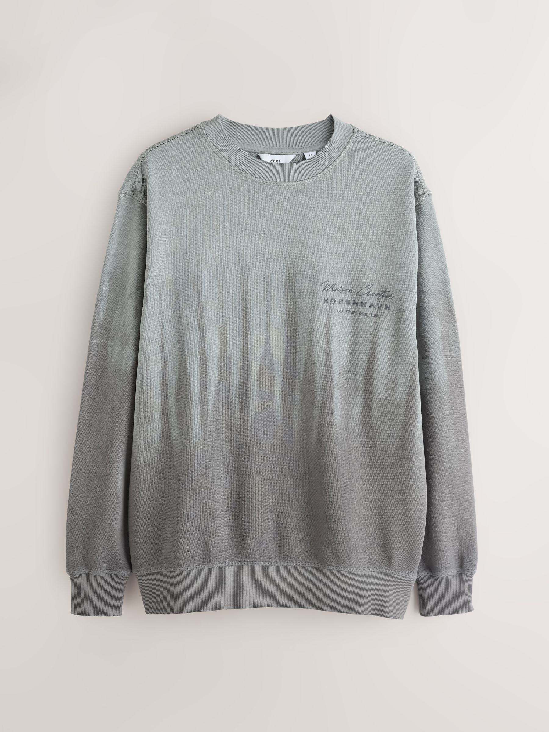 Next Grey Ombre Graphic Print Crew Neck Sweatshirt