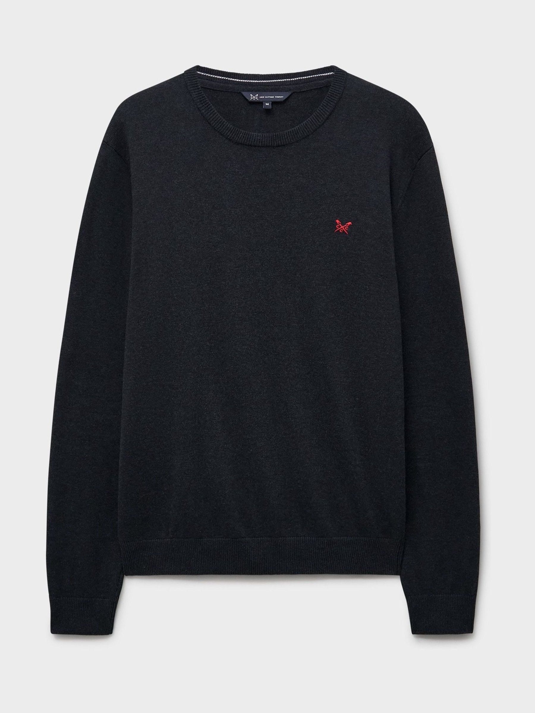 Crew Clothing Grey Cotton Crew Jumper