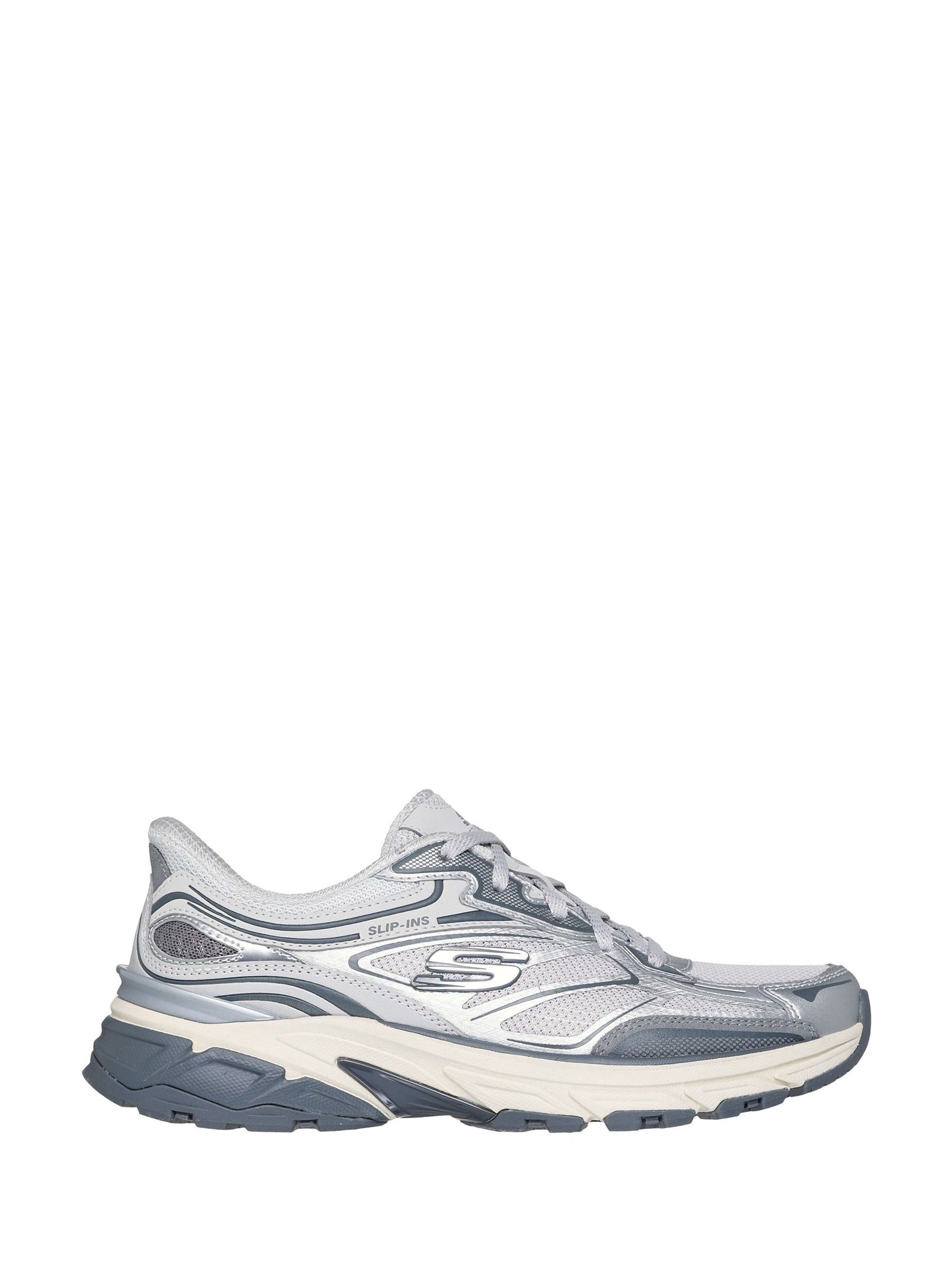 Skechers White Slip-Ins Stamina Sport Trainers
