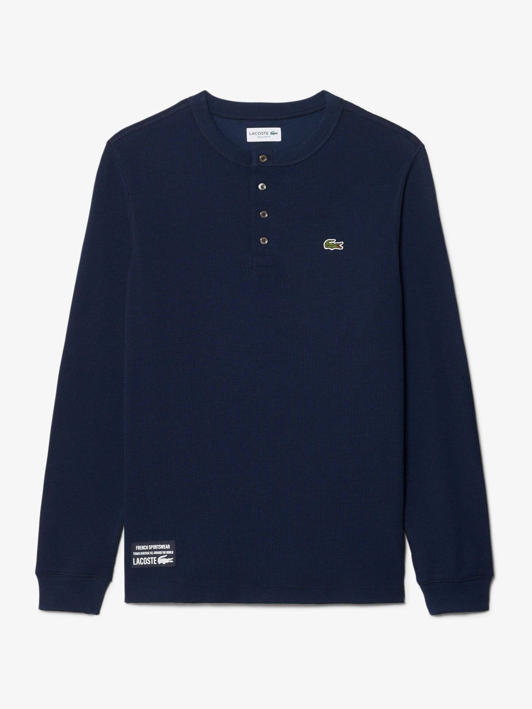 Next - Lacoste Boxy Henley T-Shirt