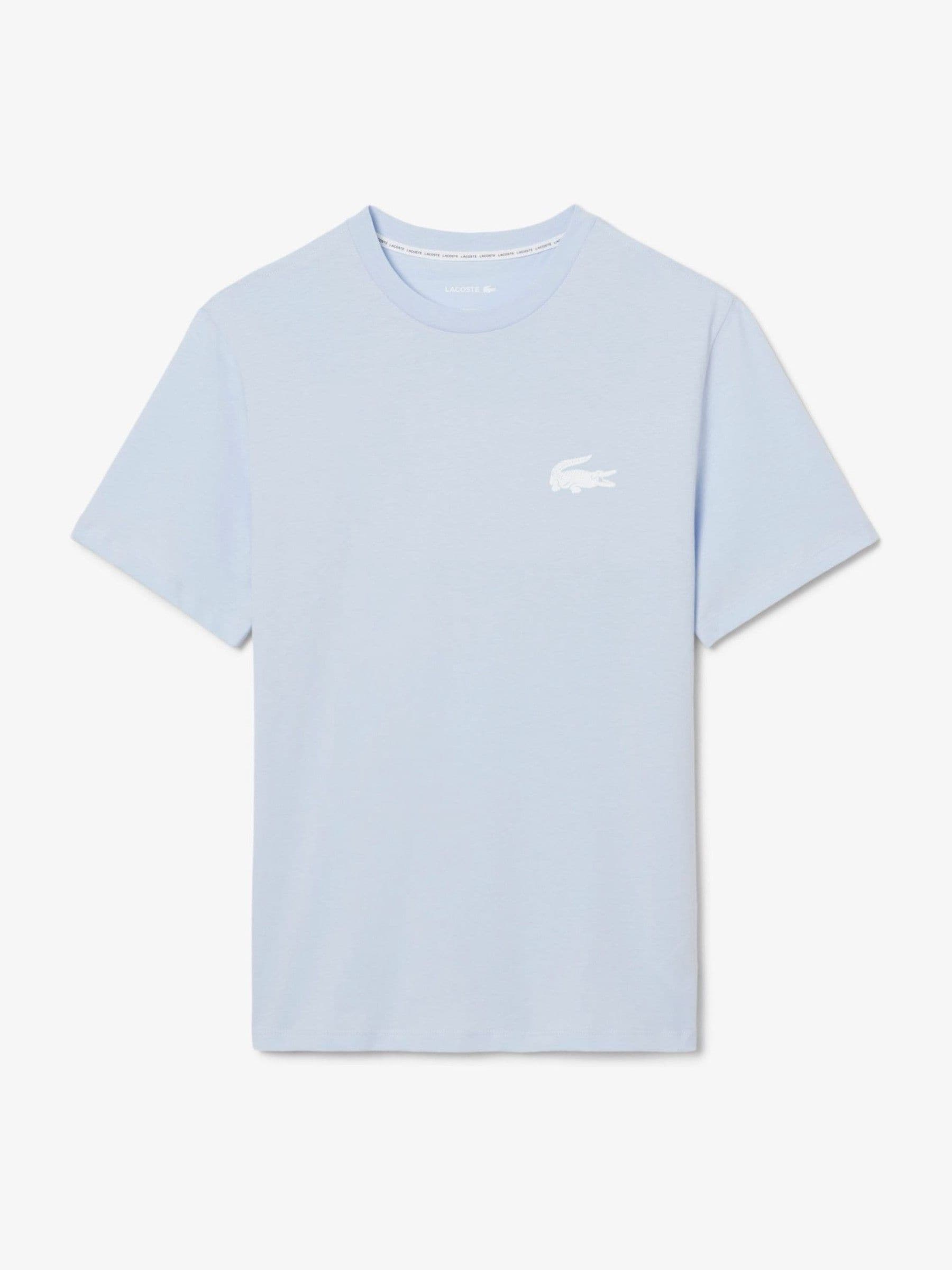 Lacoste Sky Blue Lounge Crocodile Print Short Sleeve T-Shirt