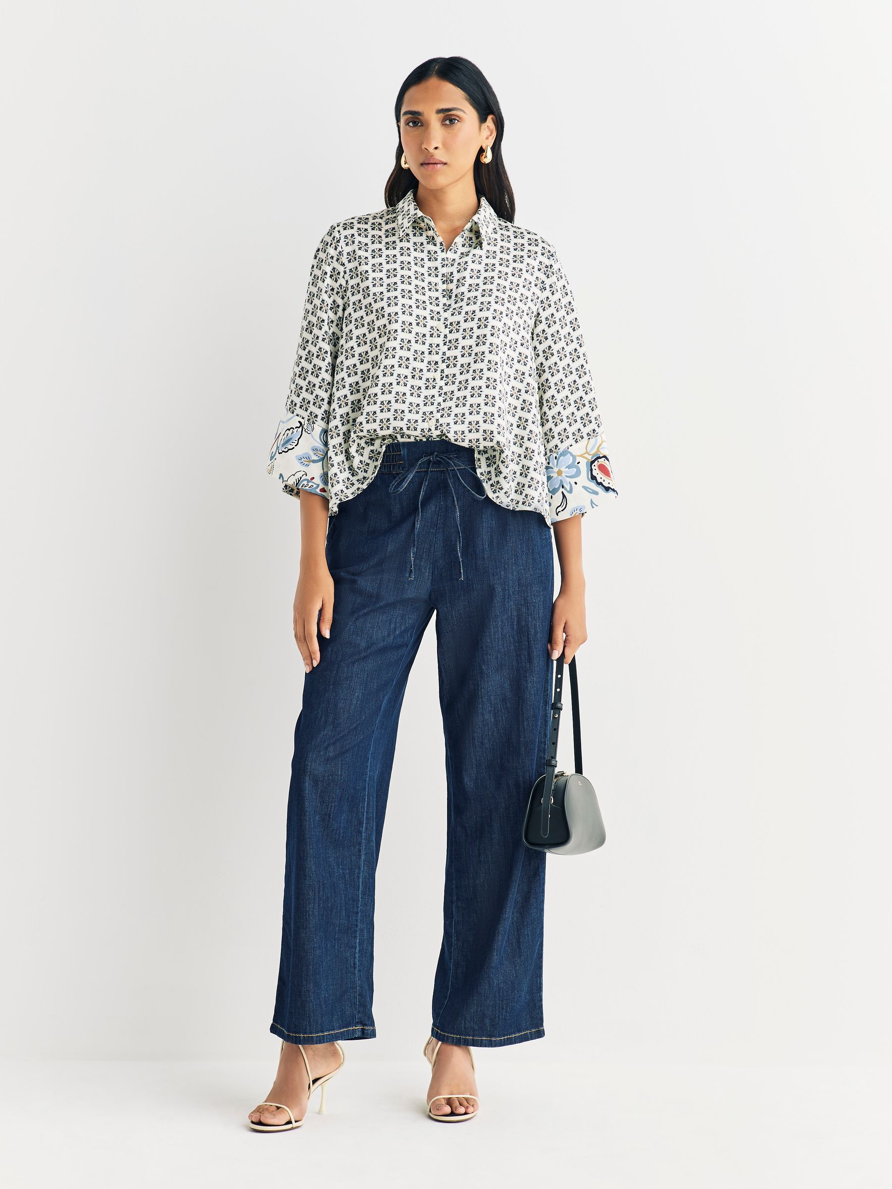 Emme By Marella Blue Emmfingere Denim Trousers