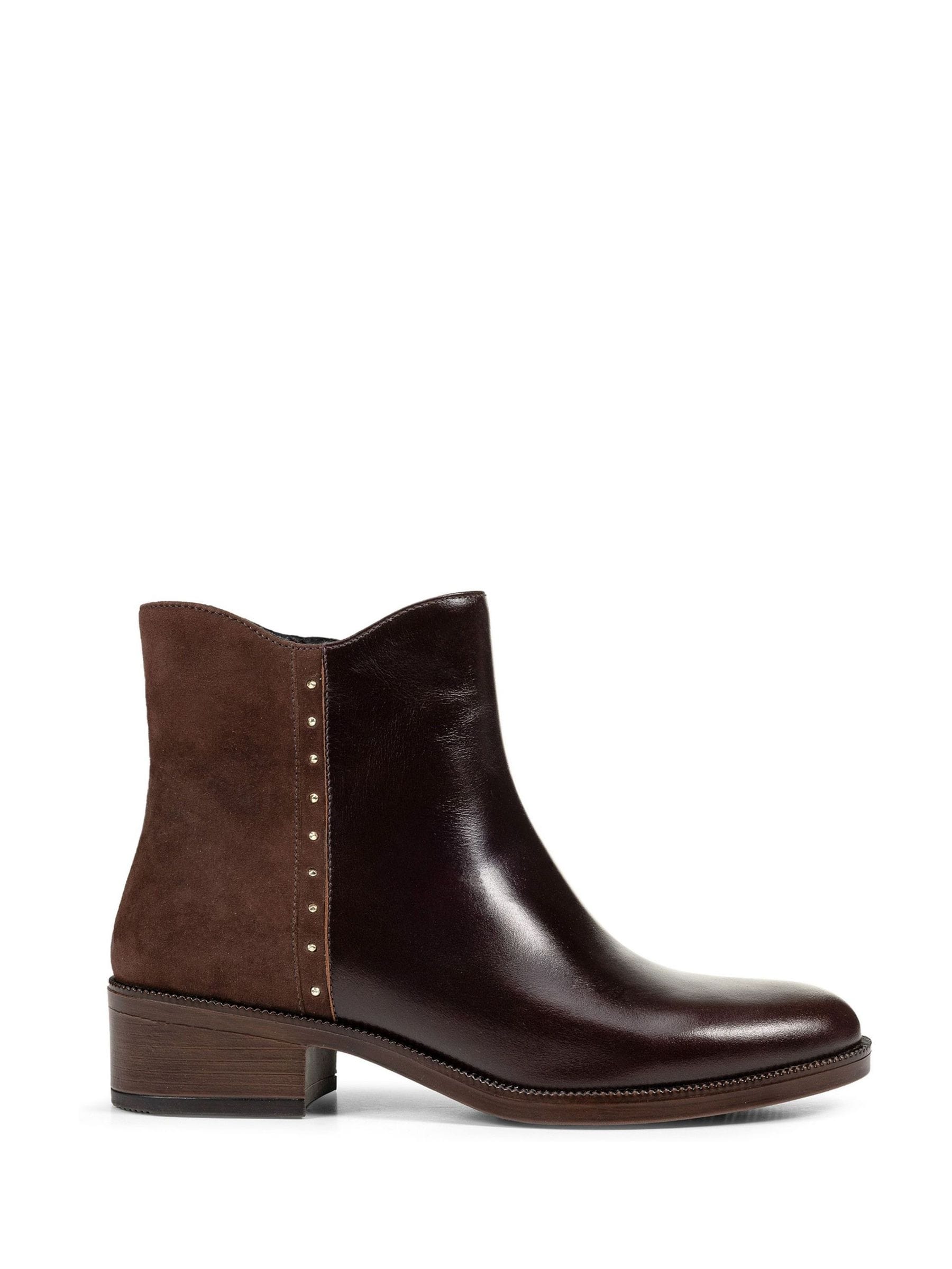 Geox Brown D Camexia Ankle Boots
