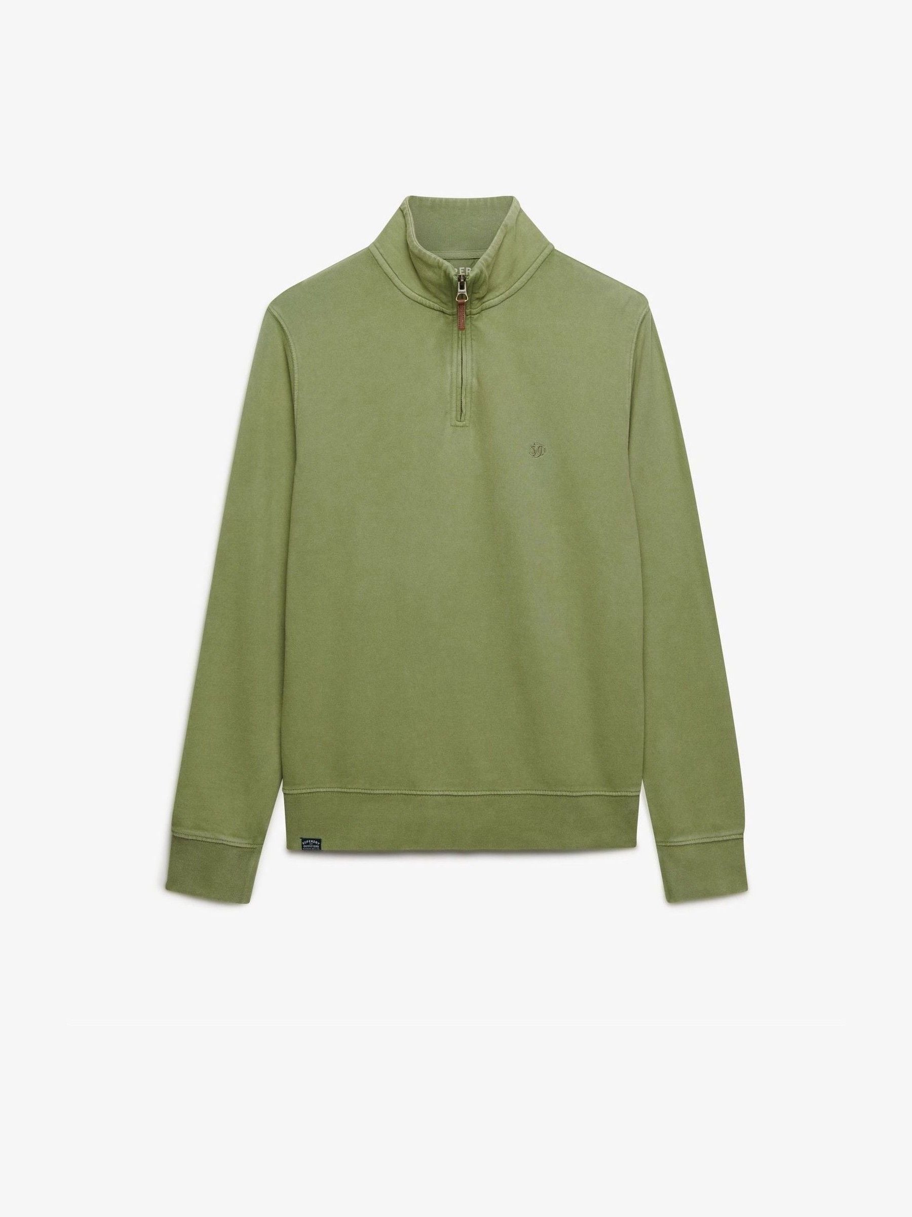 Superdry Herren Grün Für M2014346a Classic Half Pullover (Xxl), Lässig, Baumwolle - Bild 3