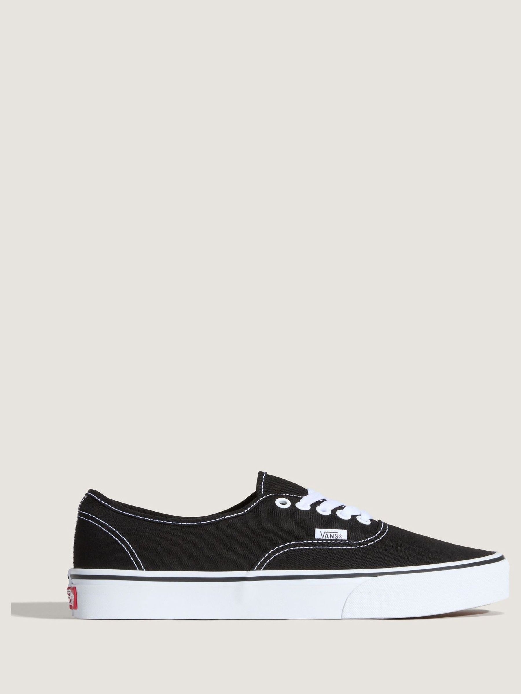 Vans Donna Nero On White Authentic Trainers - Immagine 8