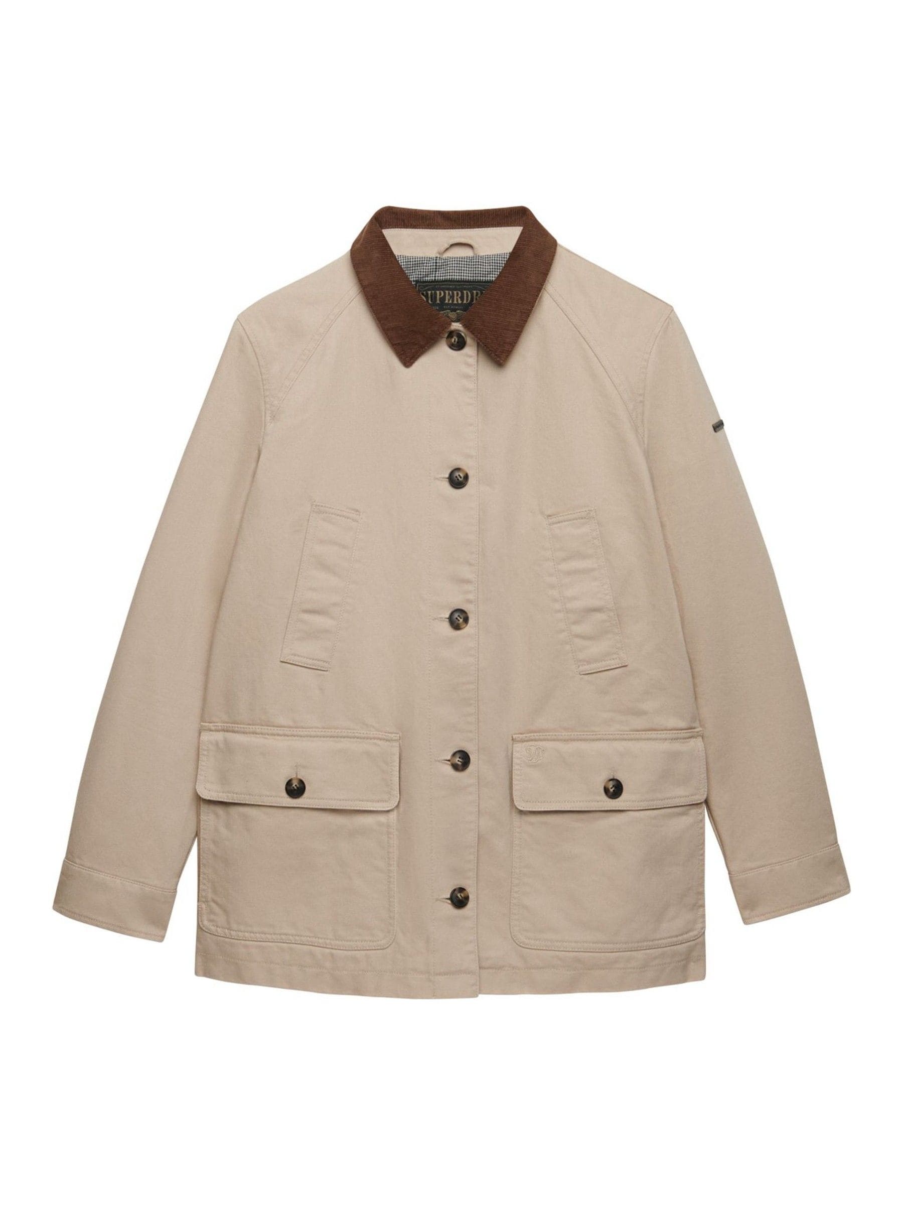 Superdry Femme Naturel Estate Cotton Barn Jacket
