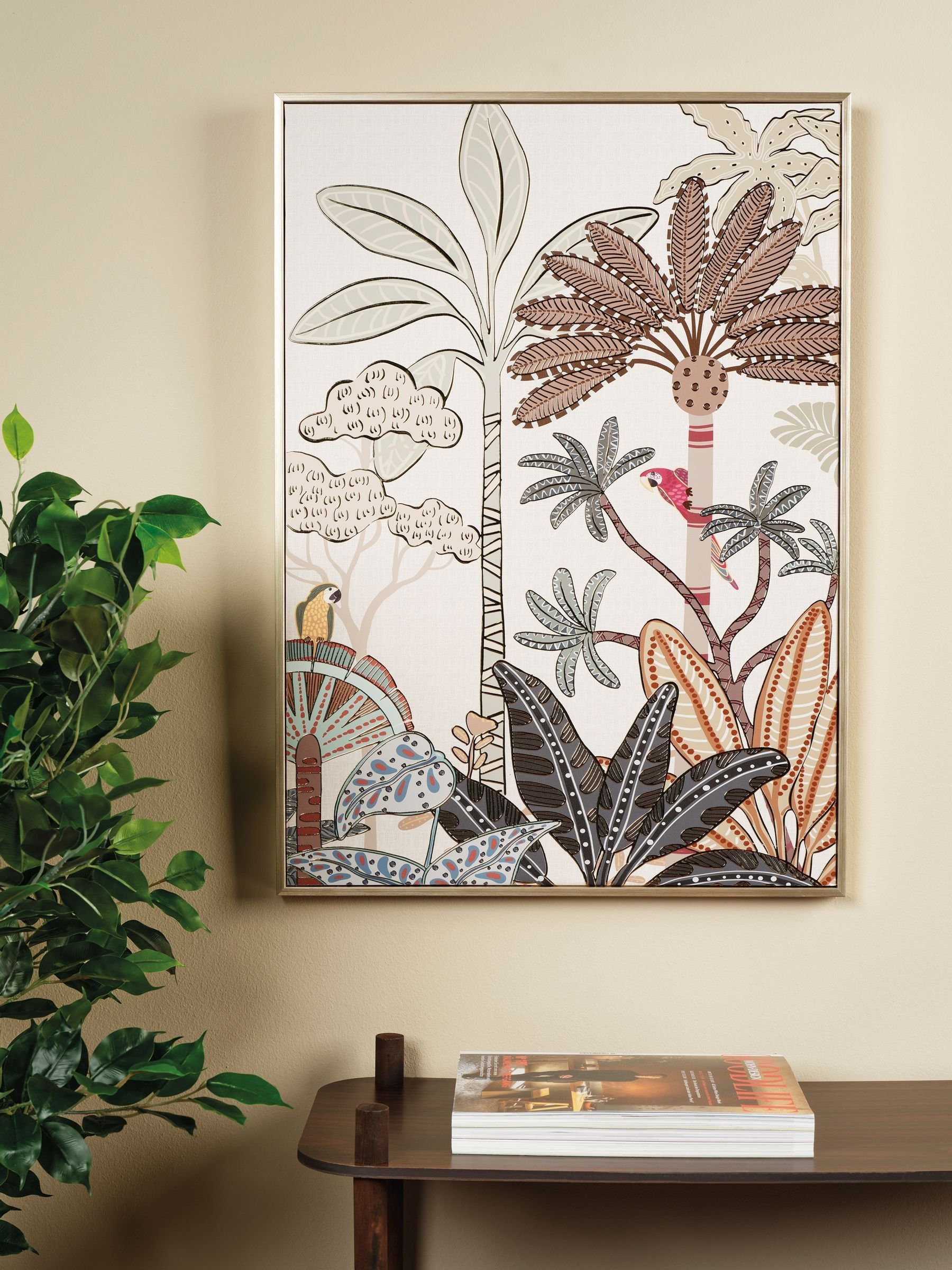 Next - Decoris Canvas Palm Tree Wall Art