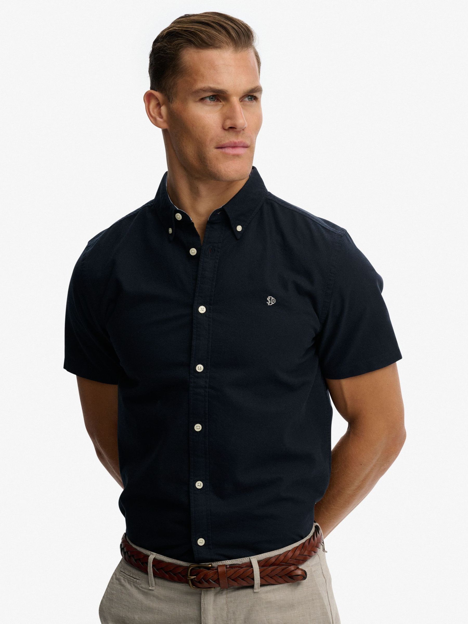 Superdry Herren Marine Für M4011101a Preppy Oxford Hemd Navy (Xxl), Lässig, Baumwolle, Klassisch, Kurzarm, - Bild 3