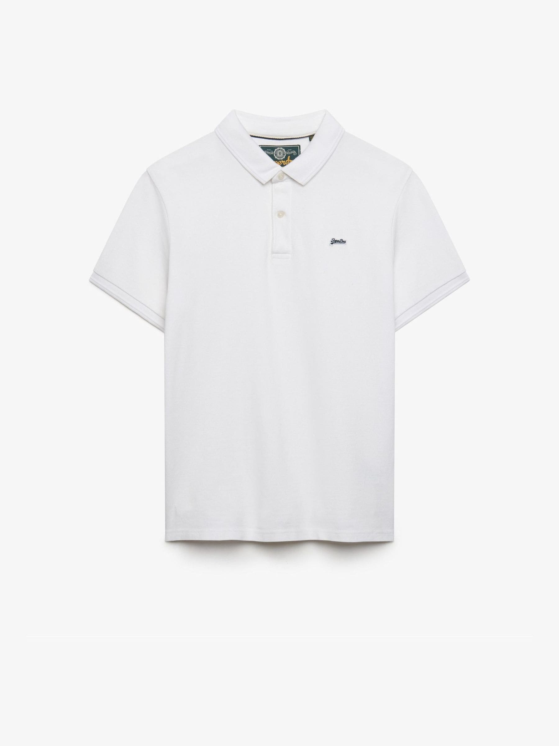 Superdry Weiß Piqué-Poloshirt Classic - Bild 4