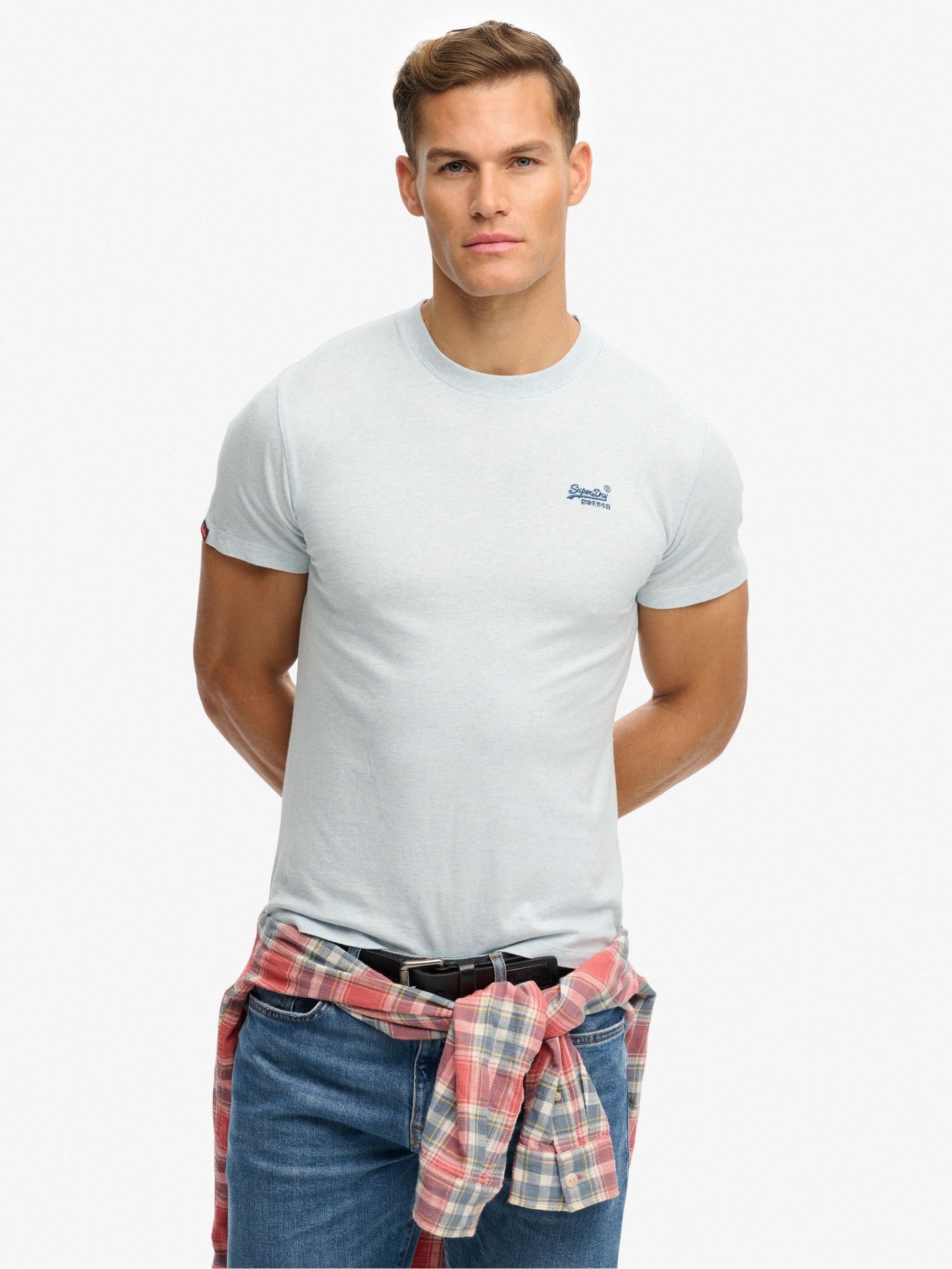 Superdry Blau T-Shirt Essential - Bild 4