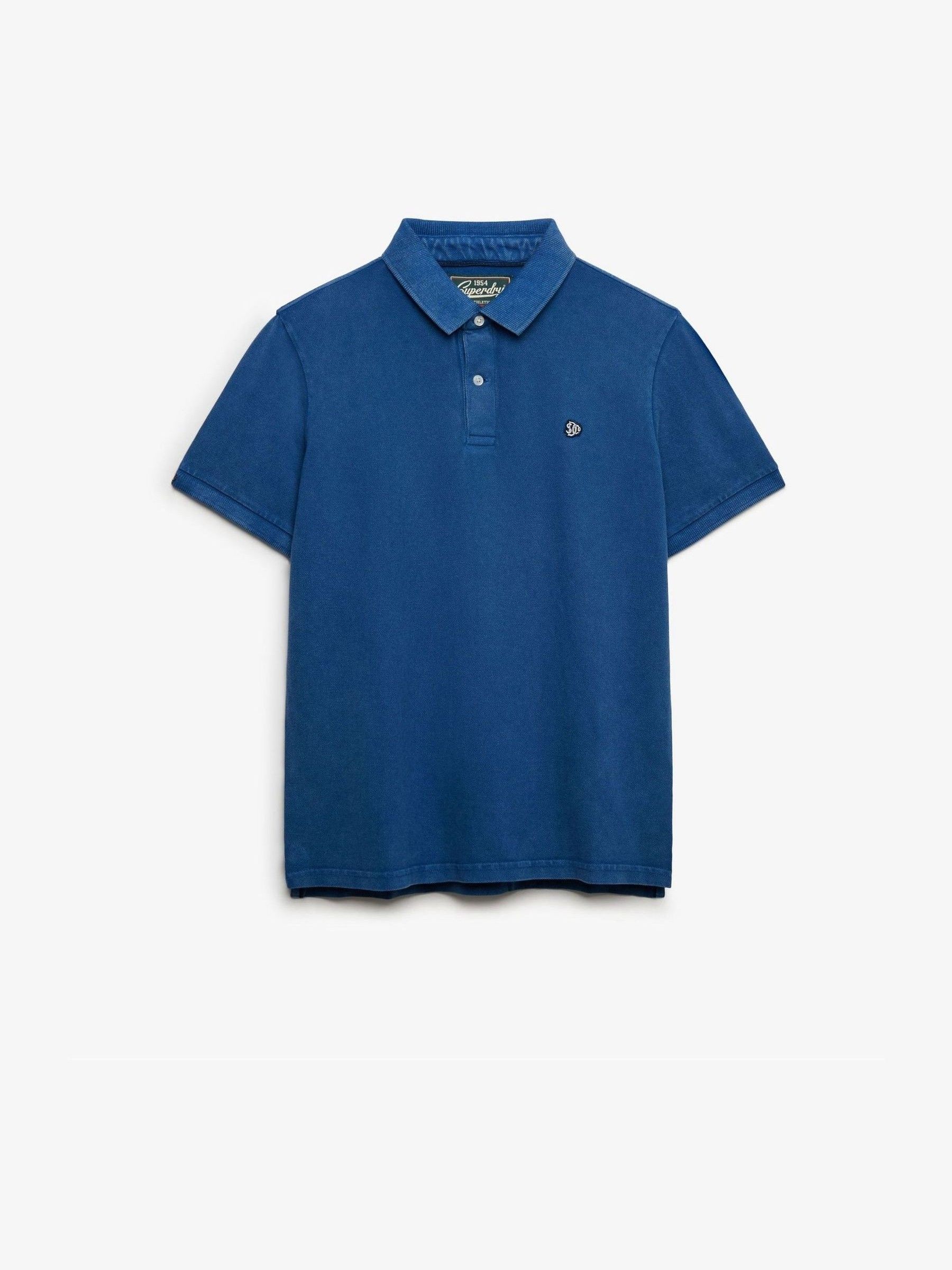 Superdry A Bărbaţilor Albastru Vintage Destroy Polo Shirt