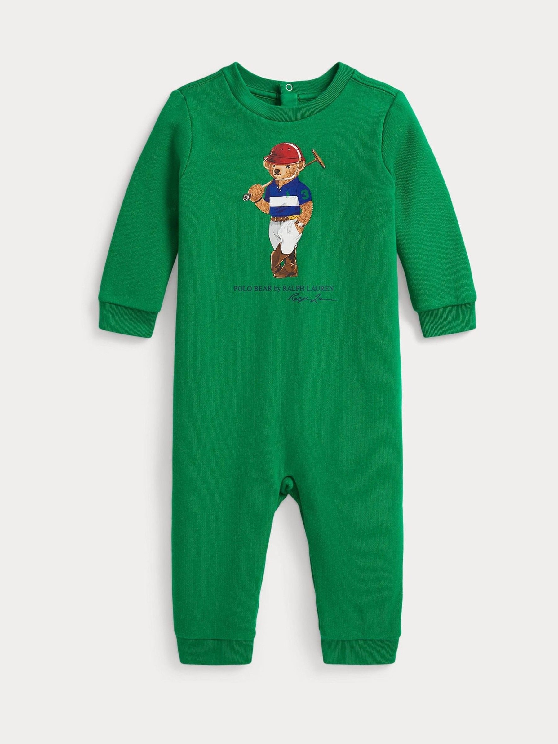 Polo Ralph Lauren Green Baby Bear Graphic Sleepsuit