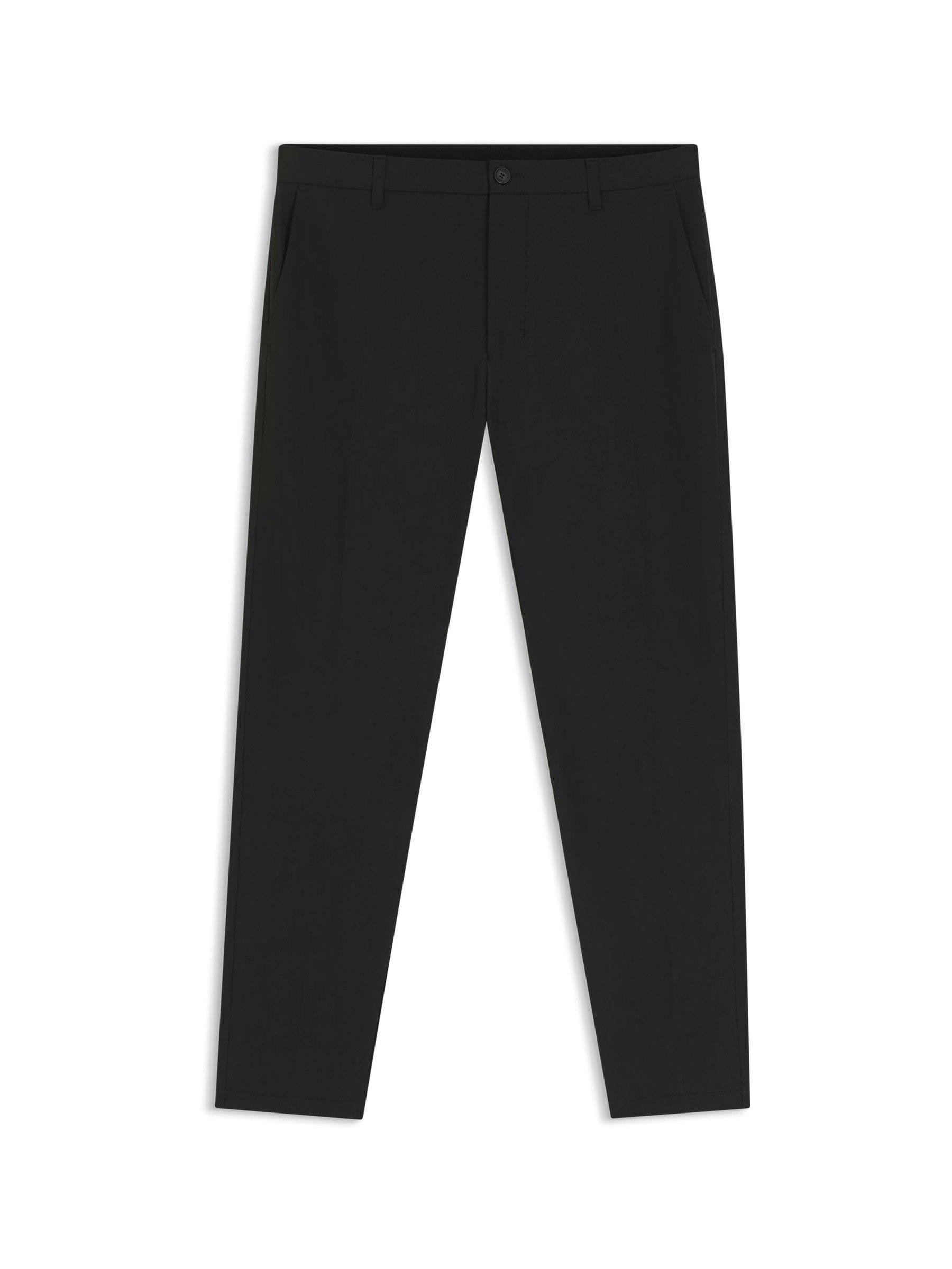 Boss Black Pleated Detail Tapered Fit Chino Trousers