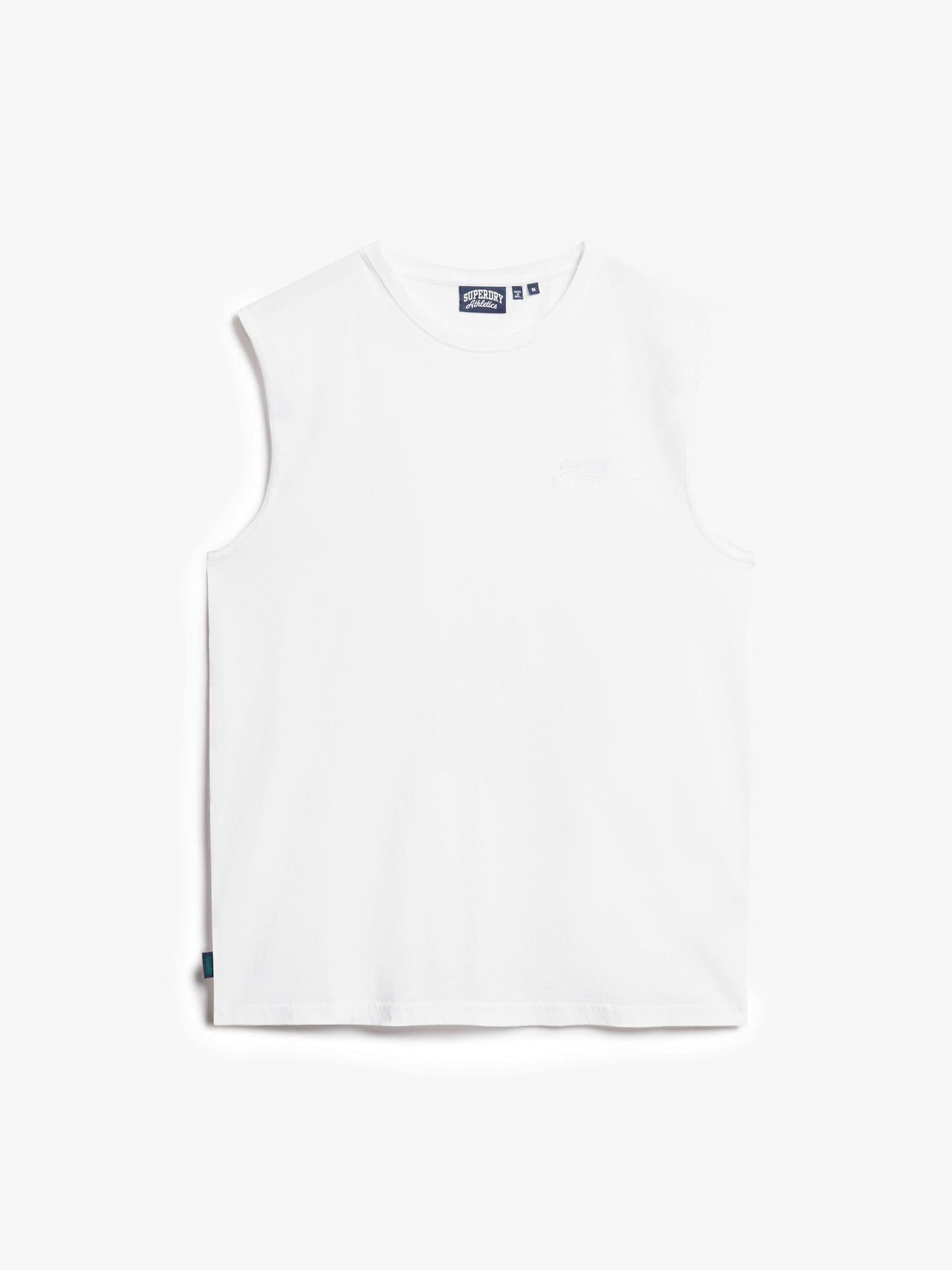 Superdry White Cotton Essential Logo Tank Top