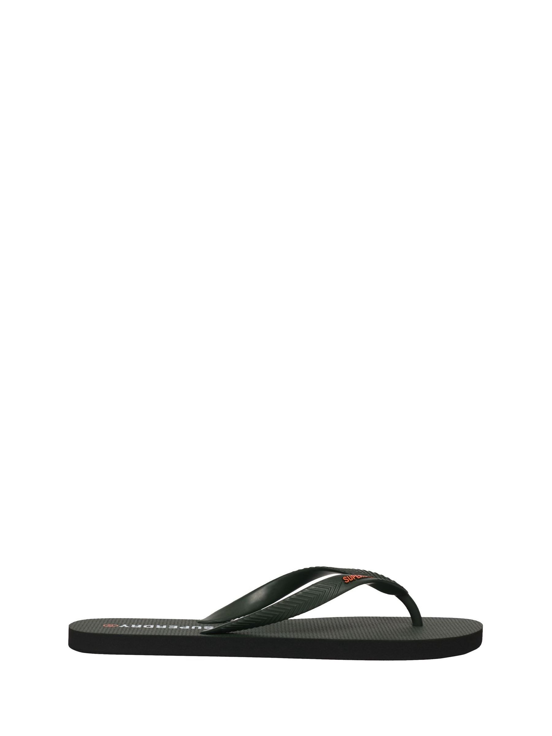 Superdry, Herren, Flip-Flops, Core Essential Flip-Flops, Braun, Grün, (44, 45) - Bild 4