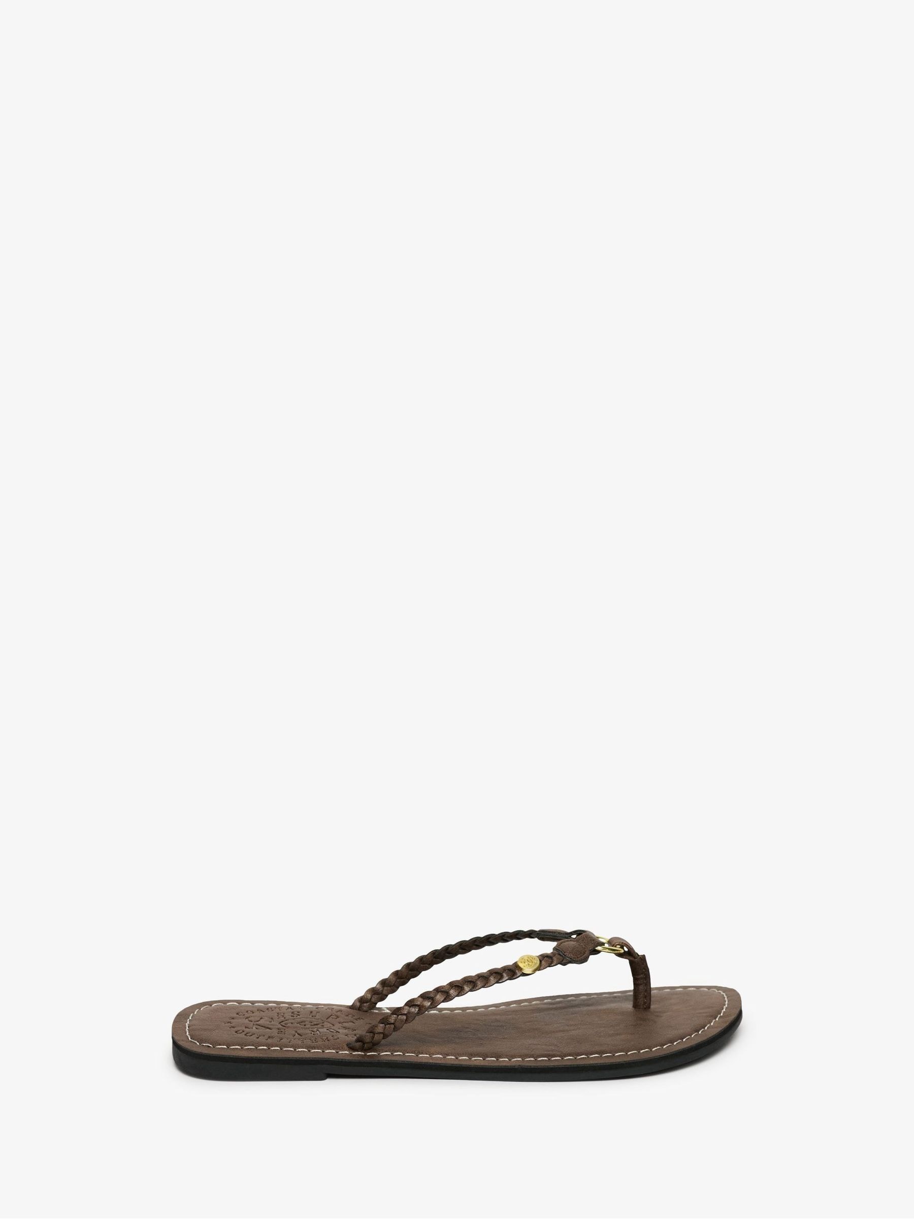 Superdry Mädchen Braun -Sandalen Aus Kunstleder - Bild 2