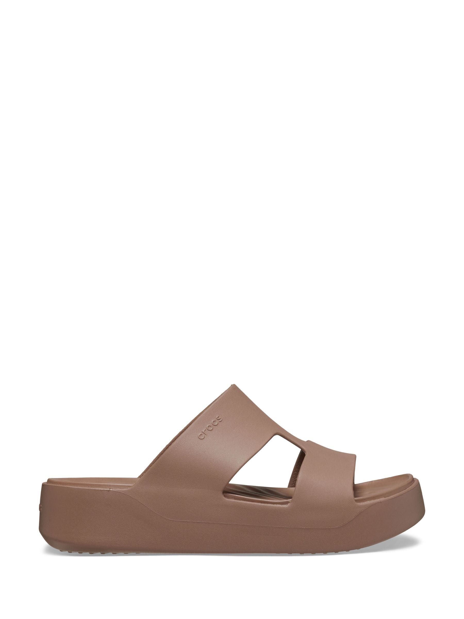 Crocs Femme Marron Claquettes Getaway Platform H-Strap - Image 3