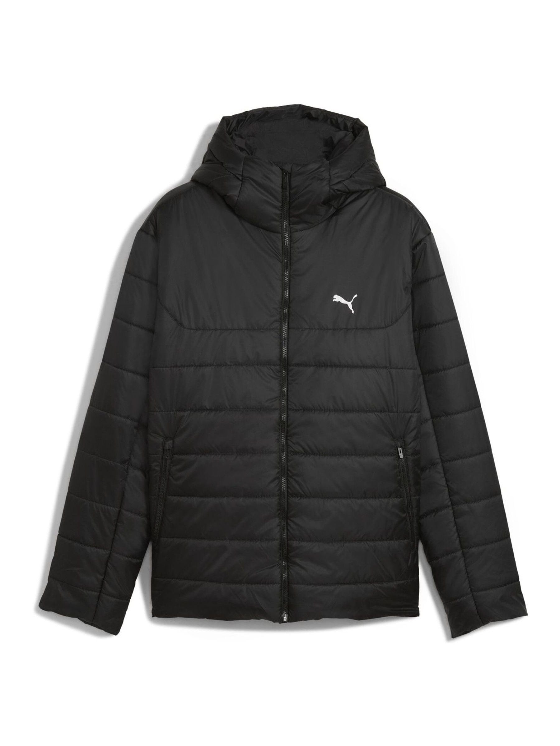 Puma Negro Essentials Hooded Padded Jacket - Imagen 1