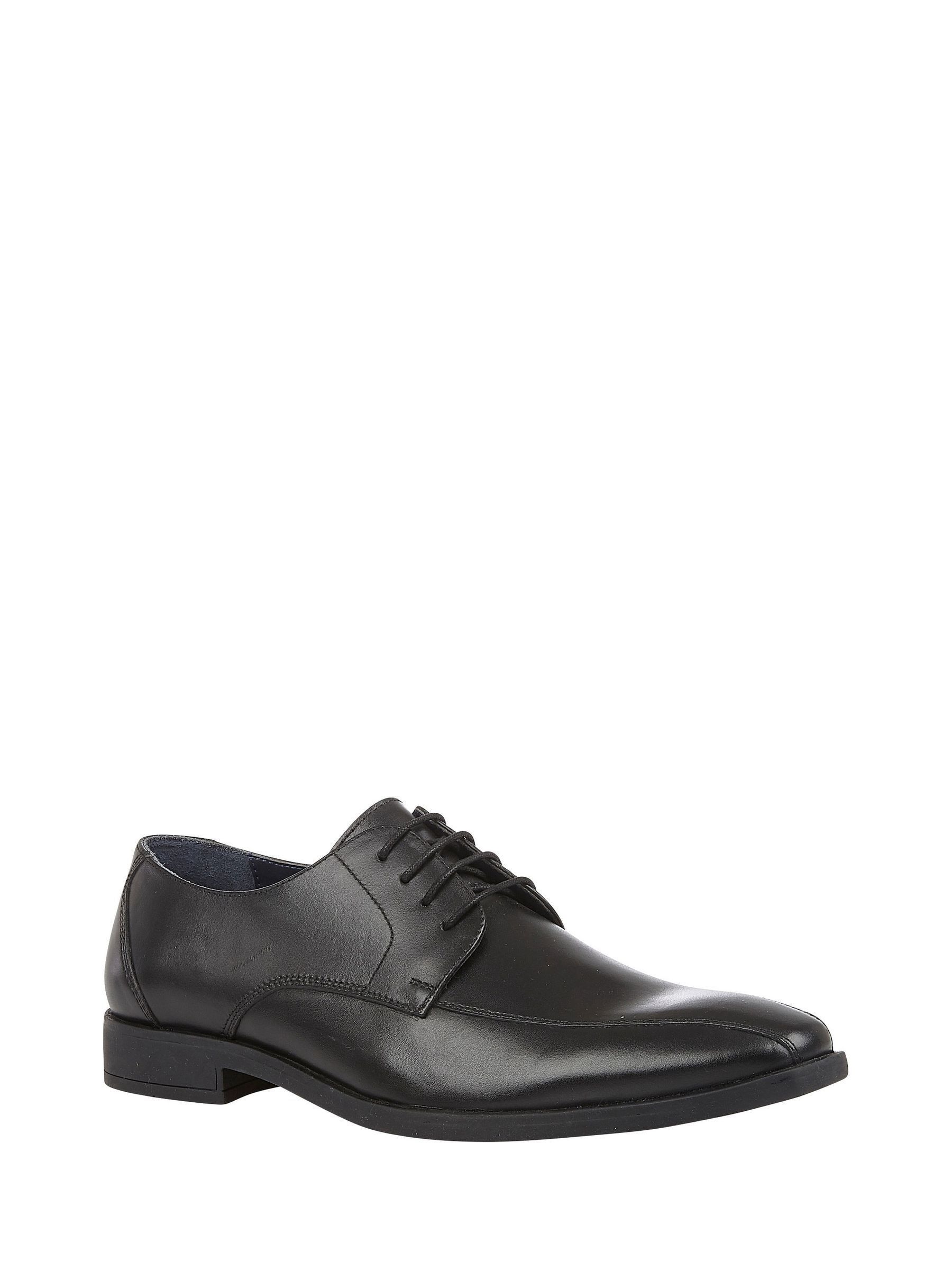 Lotus Herren Schwarz Leather Lace Up Derby Shoes
