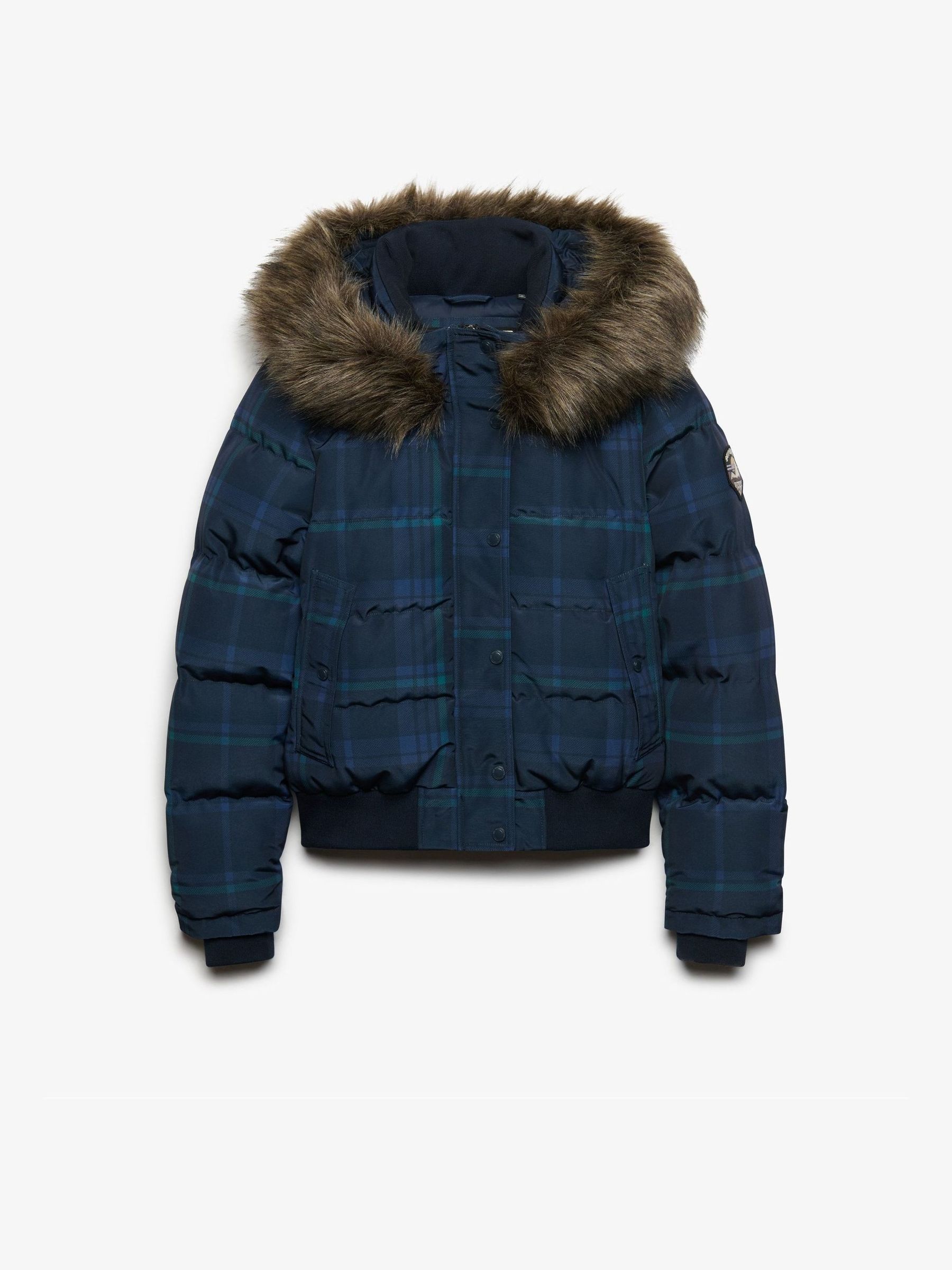 Superdry Damen Bleu -Daunenjacke Everest Check - Bild 2