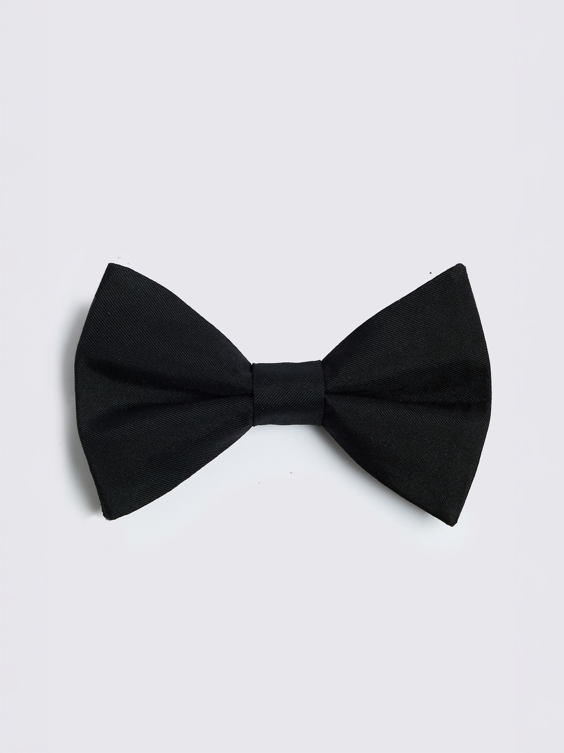 Moss Black Silk Bow Tie