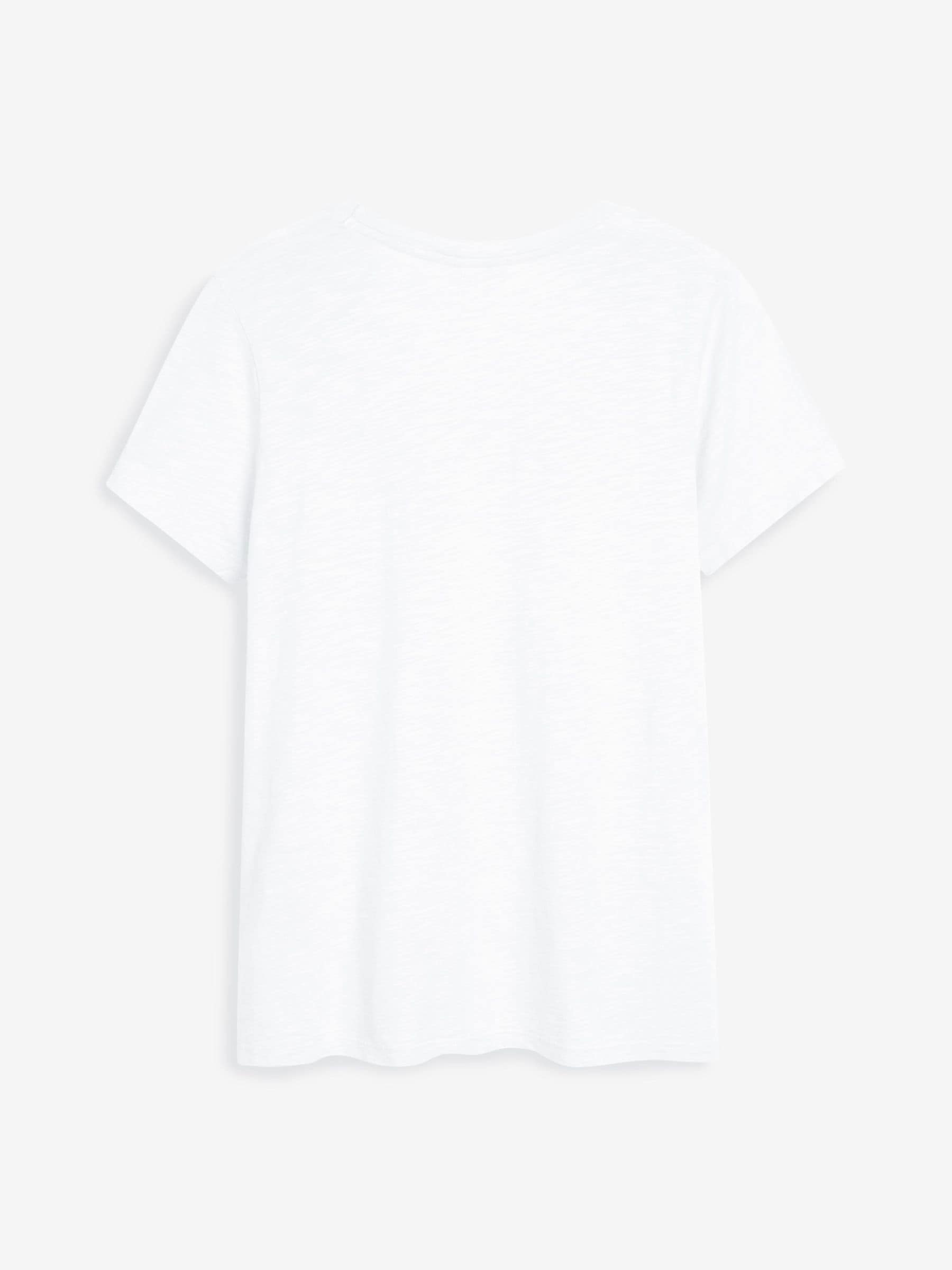 Next - American Vintage White Jacksonville Short Sleeve Scoop Neck T-Shirt