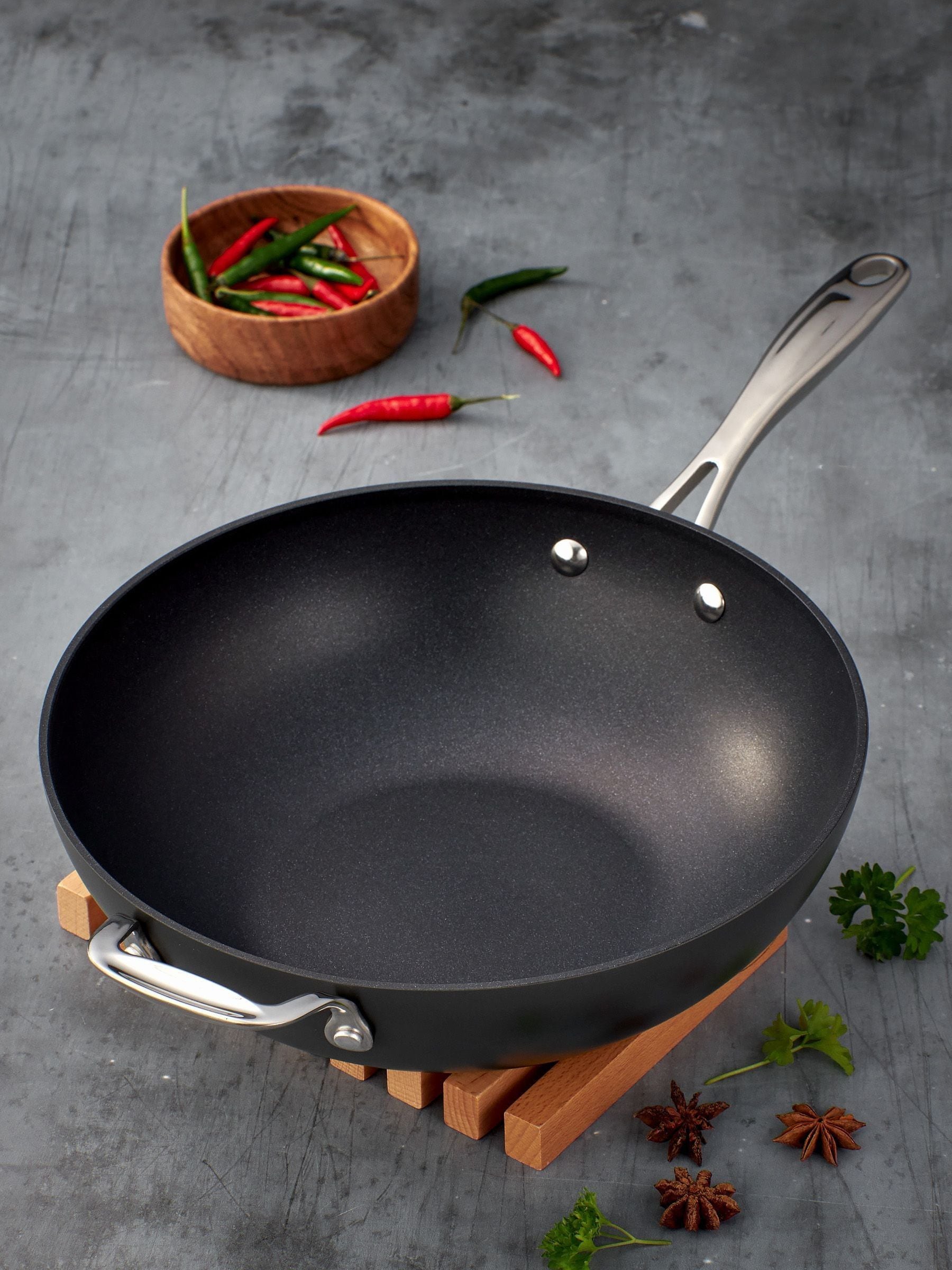 Stellar Grey Element 28Cm Stir Fry / Wok Non-Stick