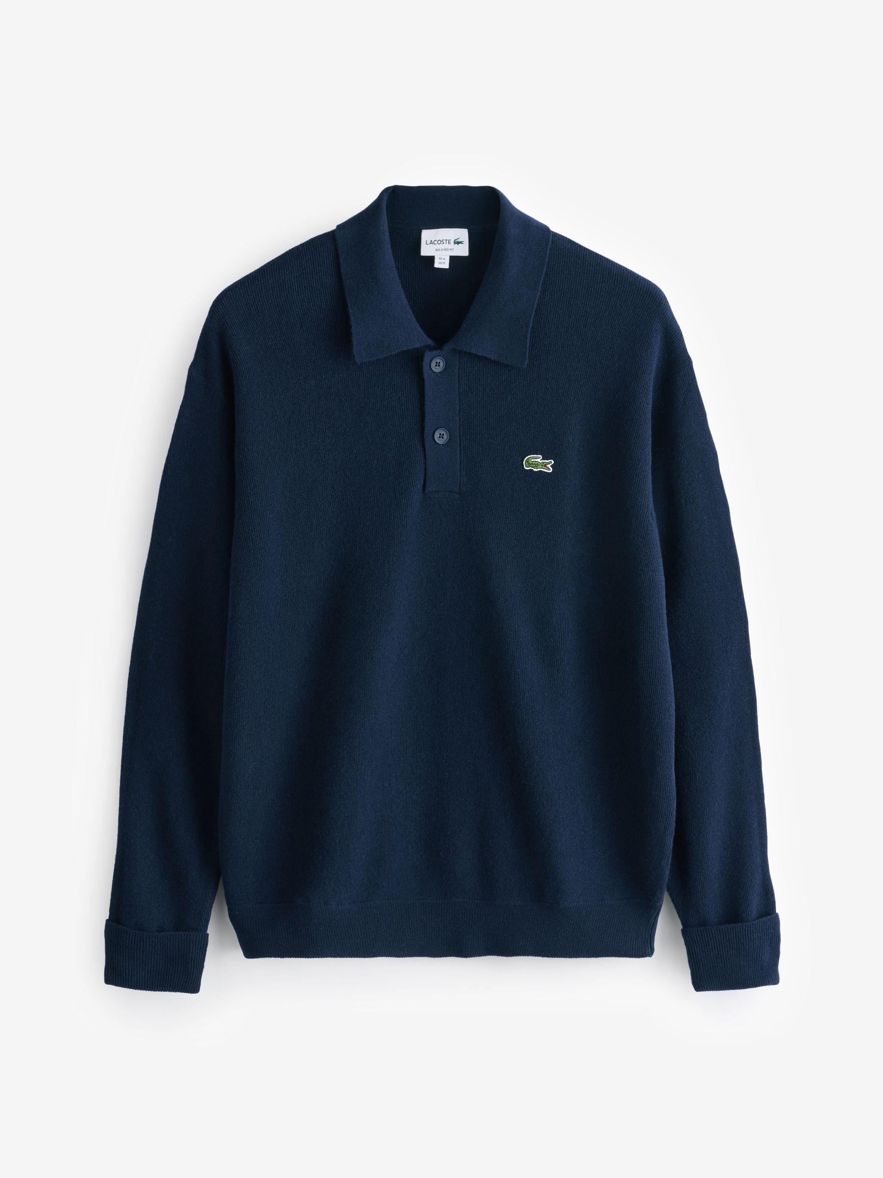 Lacoste Blue Long Sleeve Polo Jumper