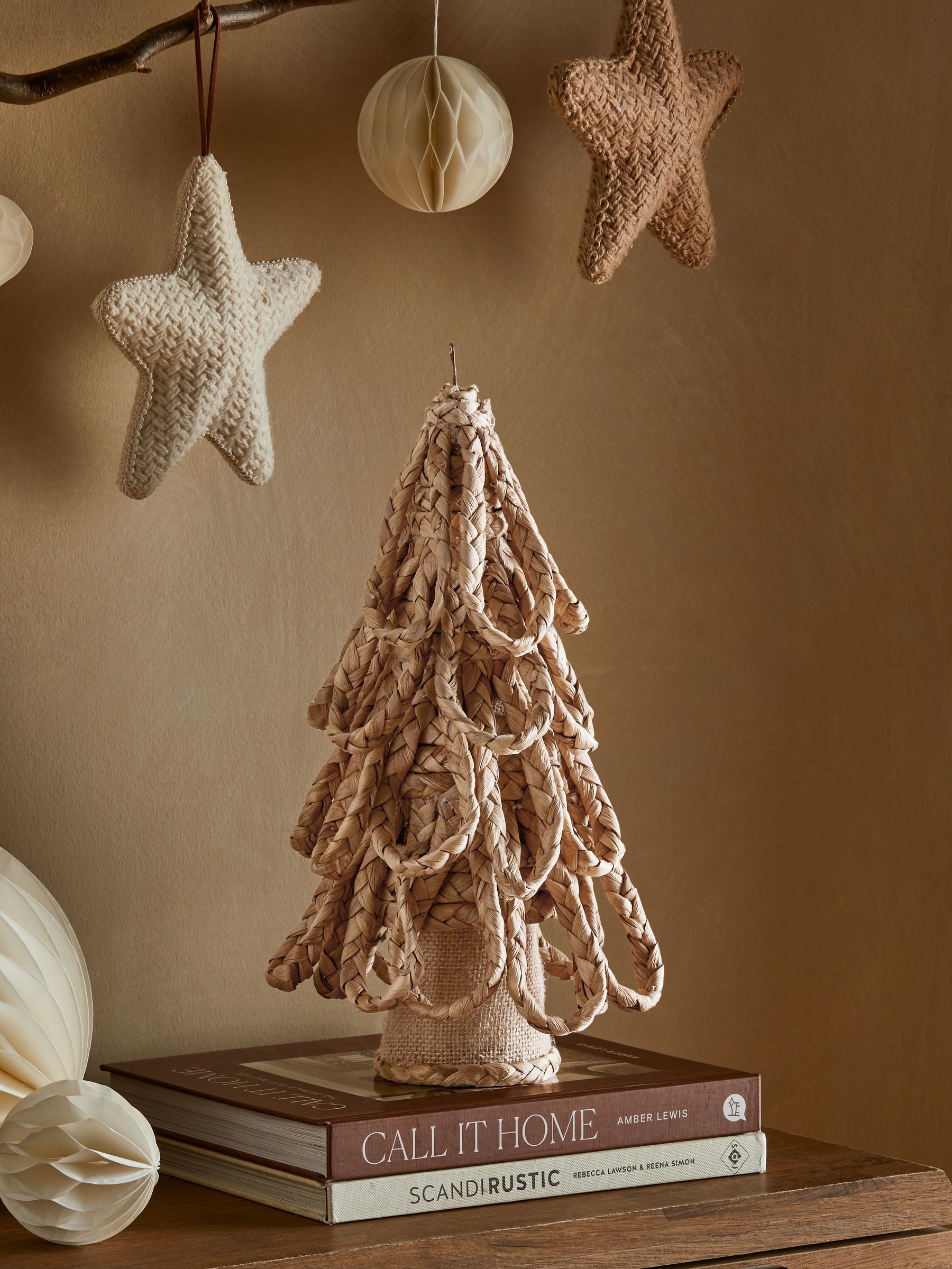 Next Brown Woven Christmas Tree Ornament