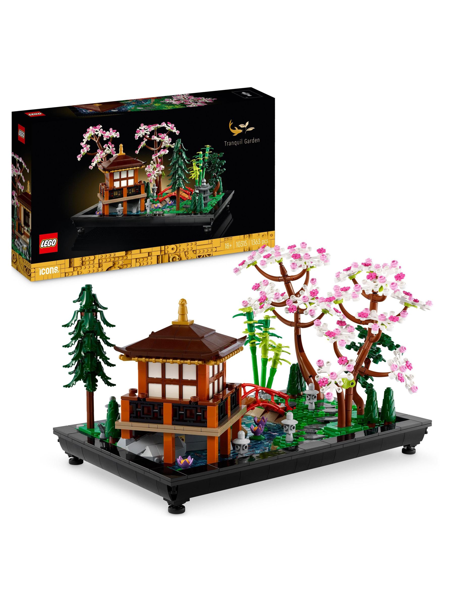 lego LEGO Icons Tranquil Garden Botanical Set with Flowers 10315