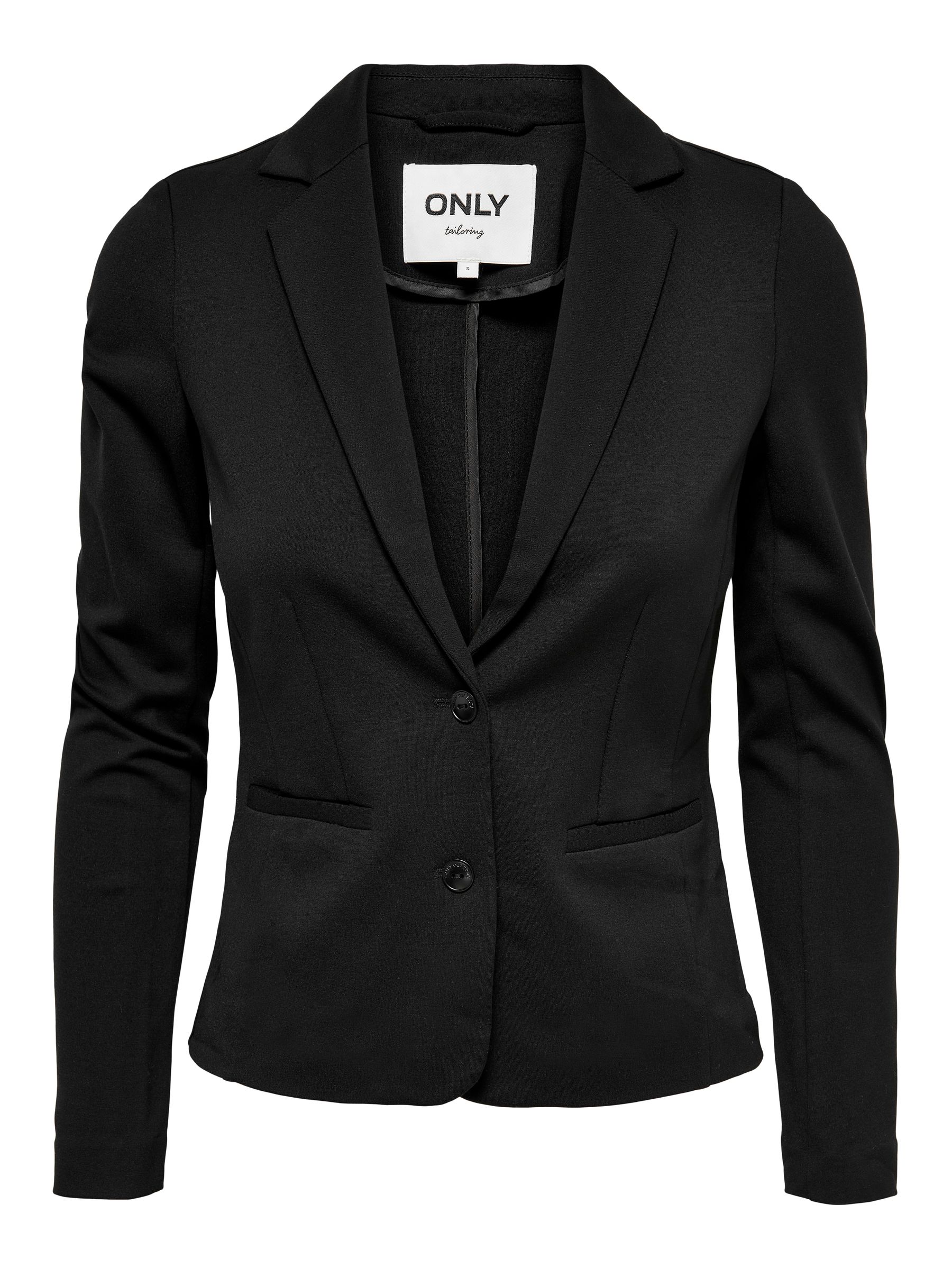Only Donna Nero Blazer In Cotone 100% Con Bottoni - Immagine 1