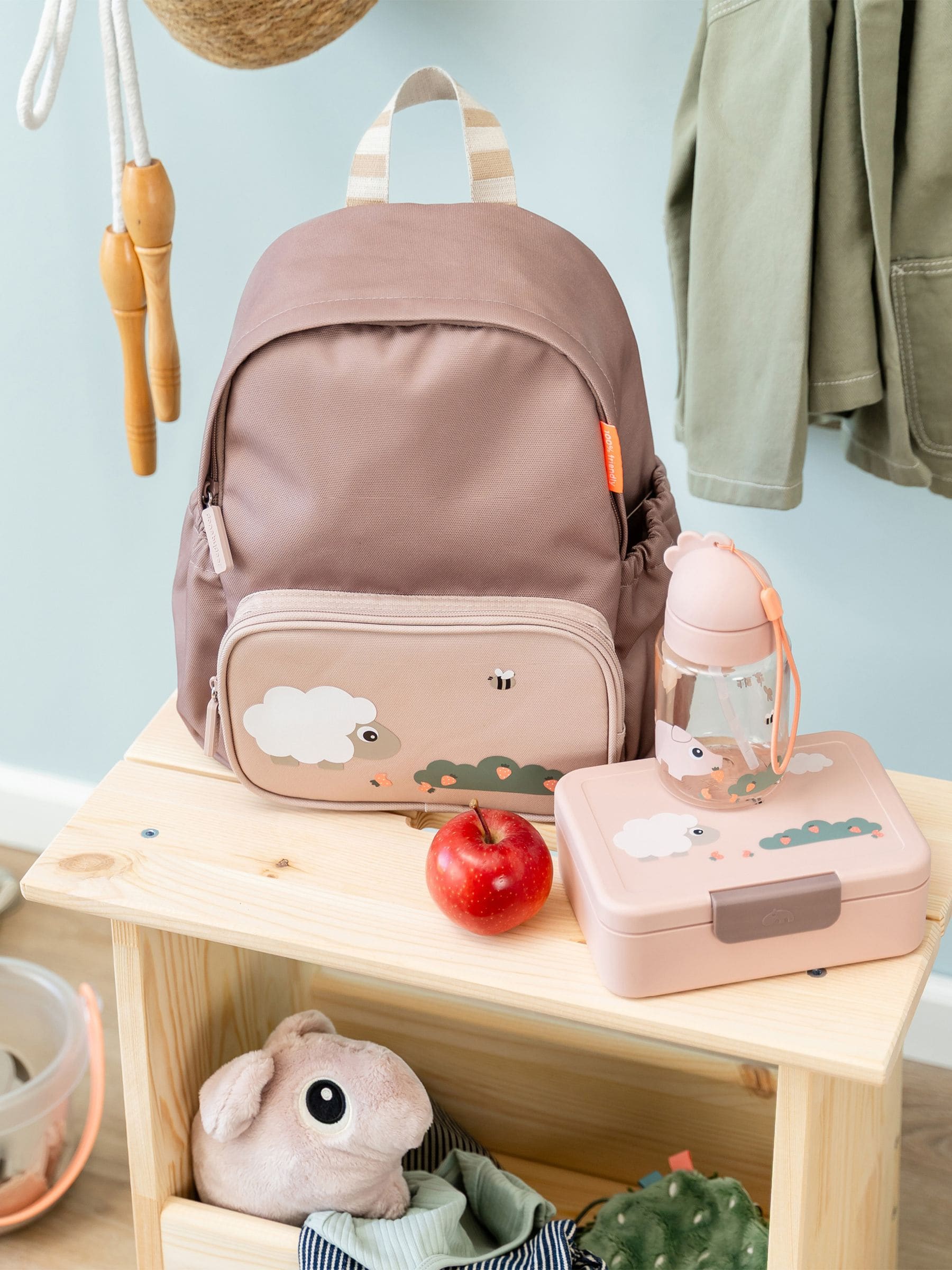 Done By Deer Rose Baby-Rucksack Tiny Farm - Bild 6