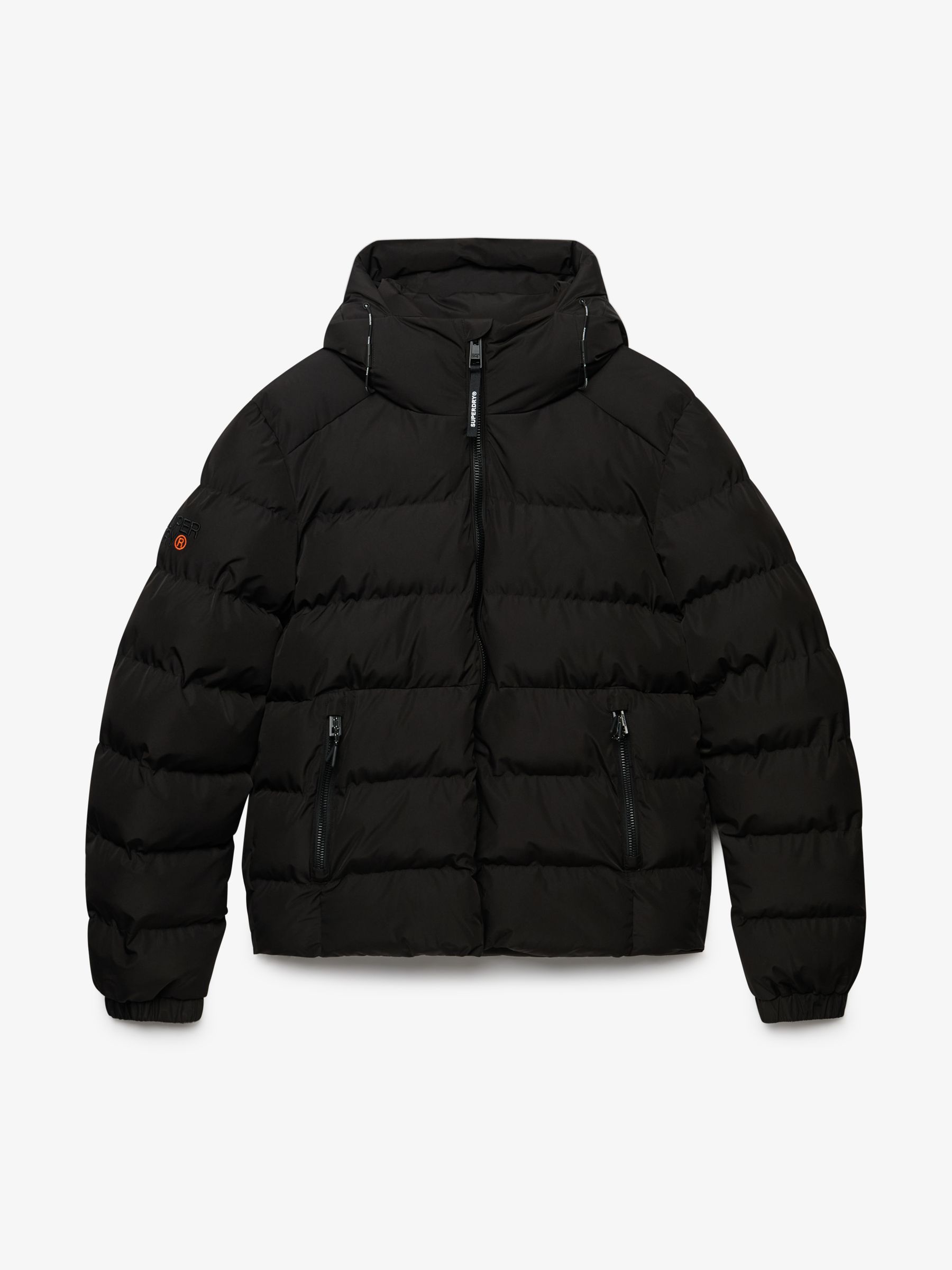 Superdry Puffer Jacke für Herren in Schwarz XXL gesteppte Winterjacke mit Kapuze - Bild 12