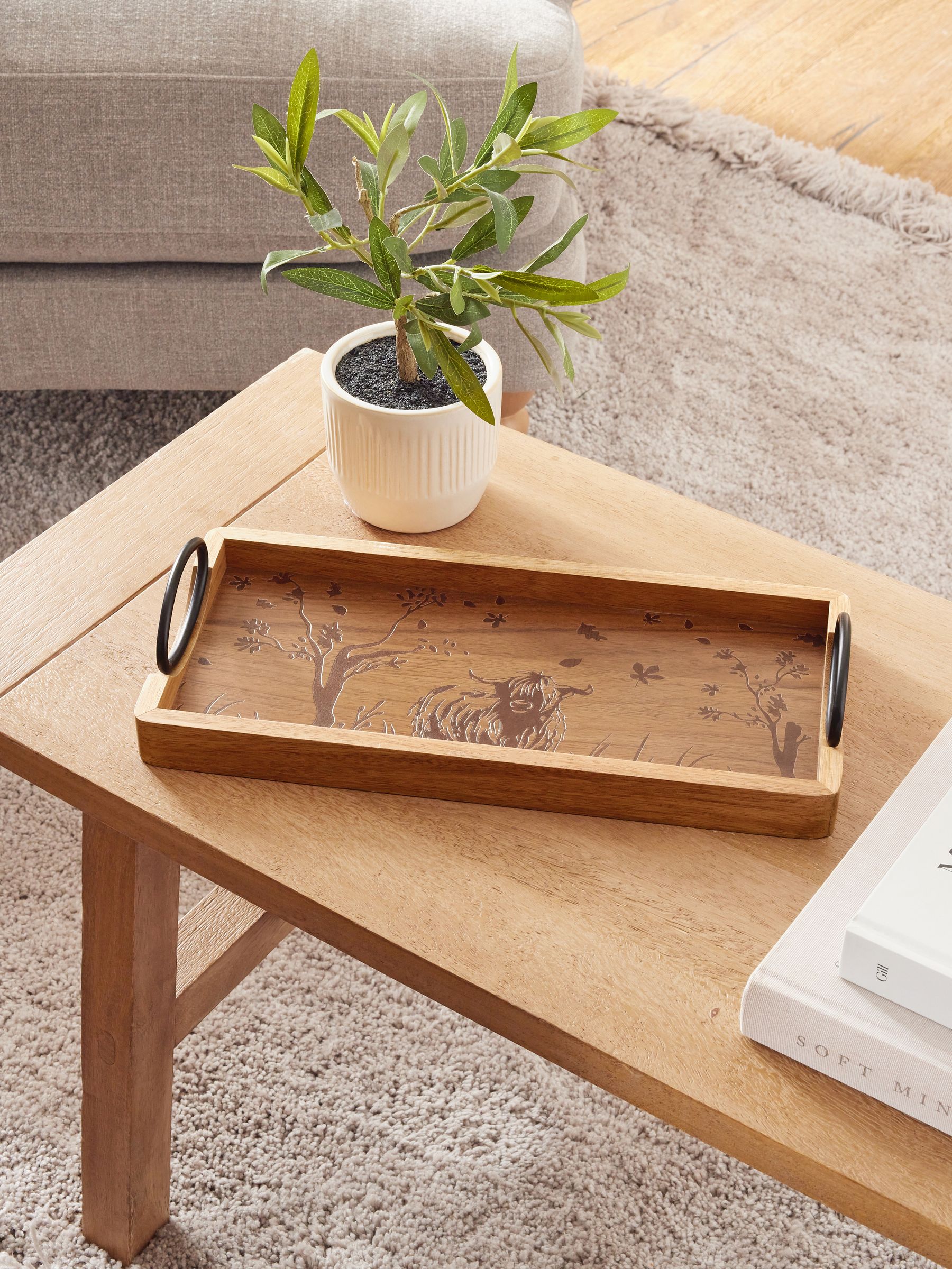 Next Wood Engraved Hamish Tray