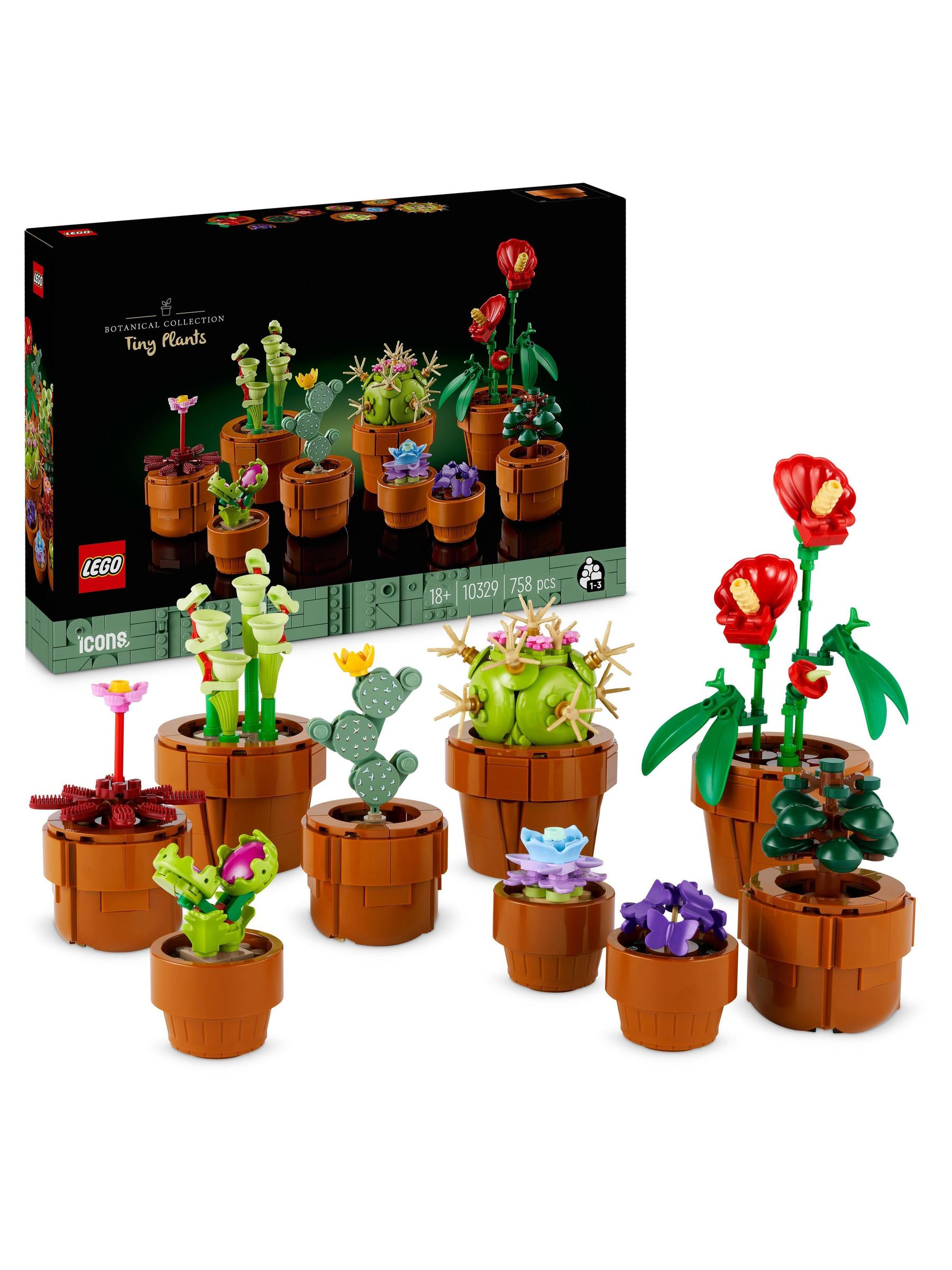 Lego Unisex Barn Botanicals Tiny Plants Flowers Set For Adults 10329