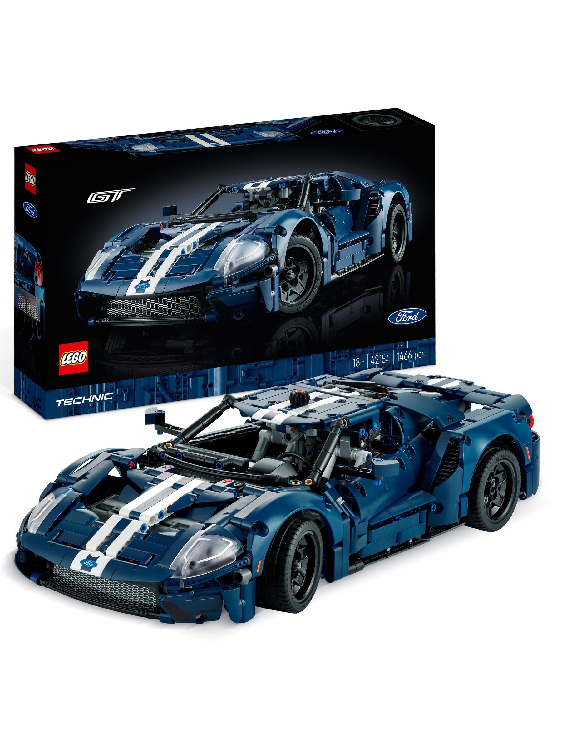Lego Unisex Technic 2022 Set Di Modellini Di Auto Ford Gt Per Adulti 42154 - Immagine 1