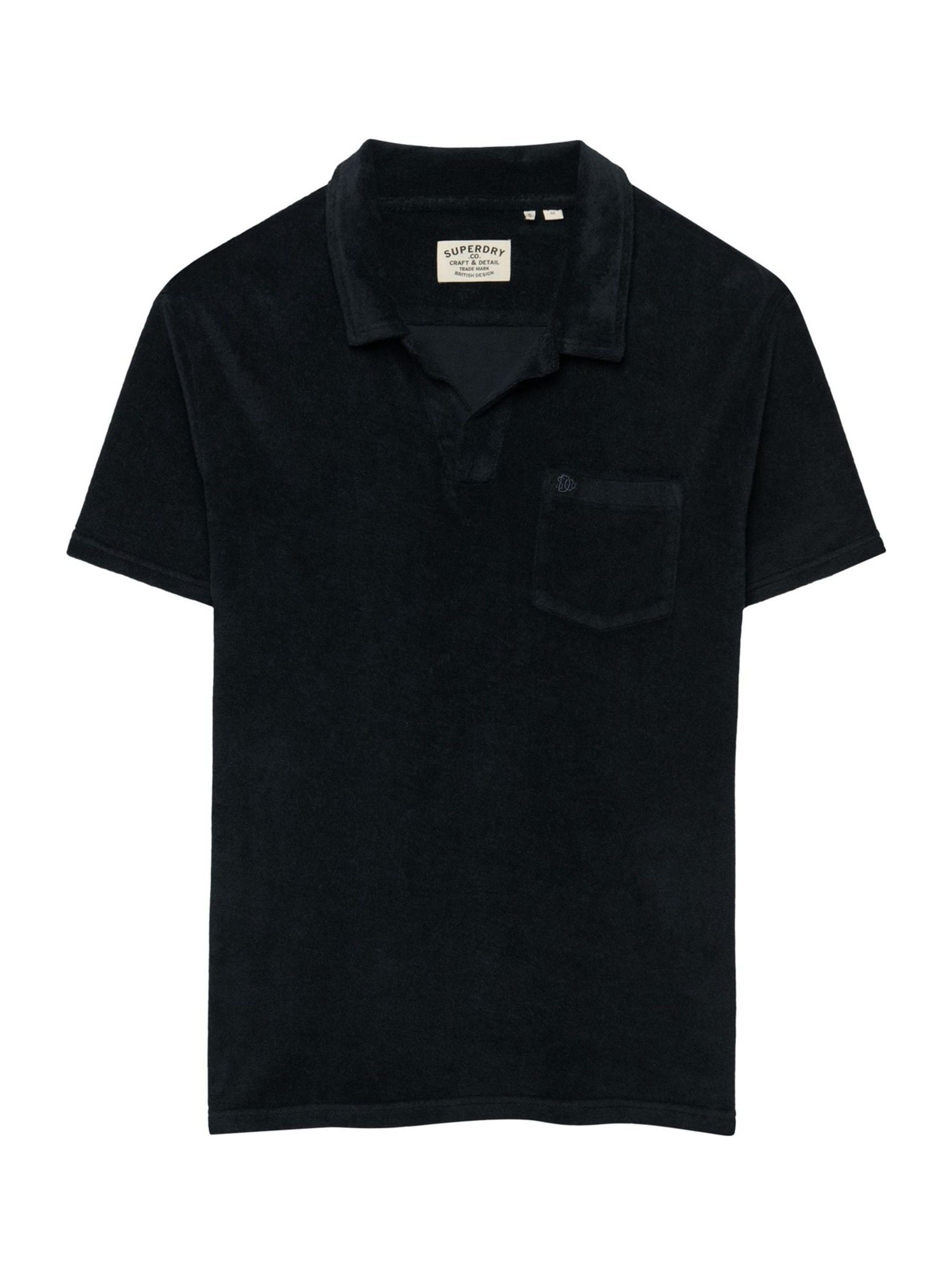 Superdry Hombre Marino, Natural Para M1110462a Polo Towelling Marino (L), Casual, Algodón, Manga Corta - Imagen 3