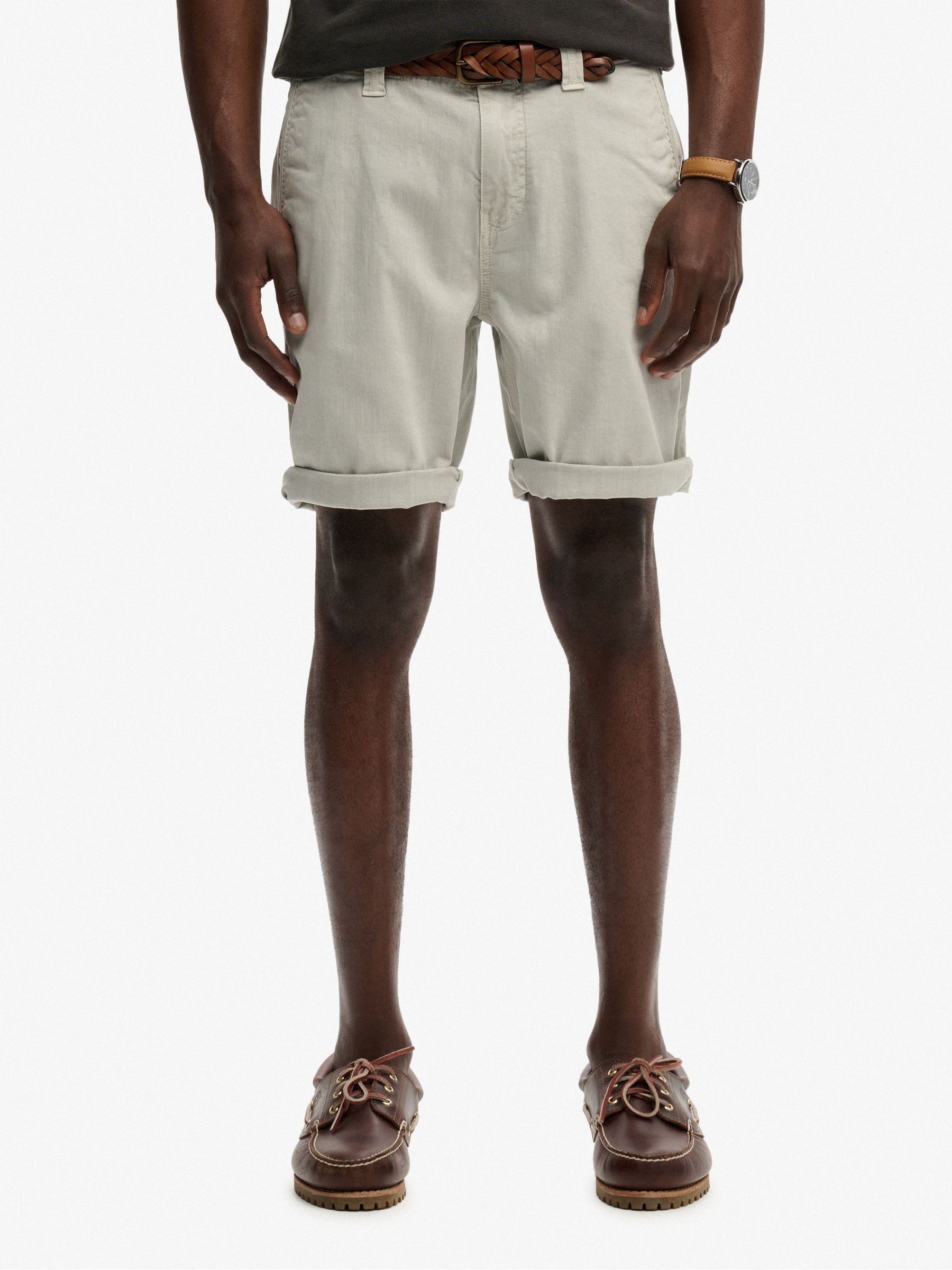 Superdry Herren Grau Utility Chino Shorts - Bild 1