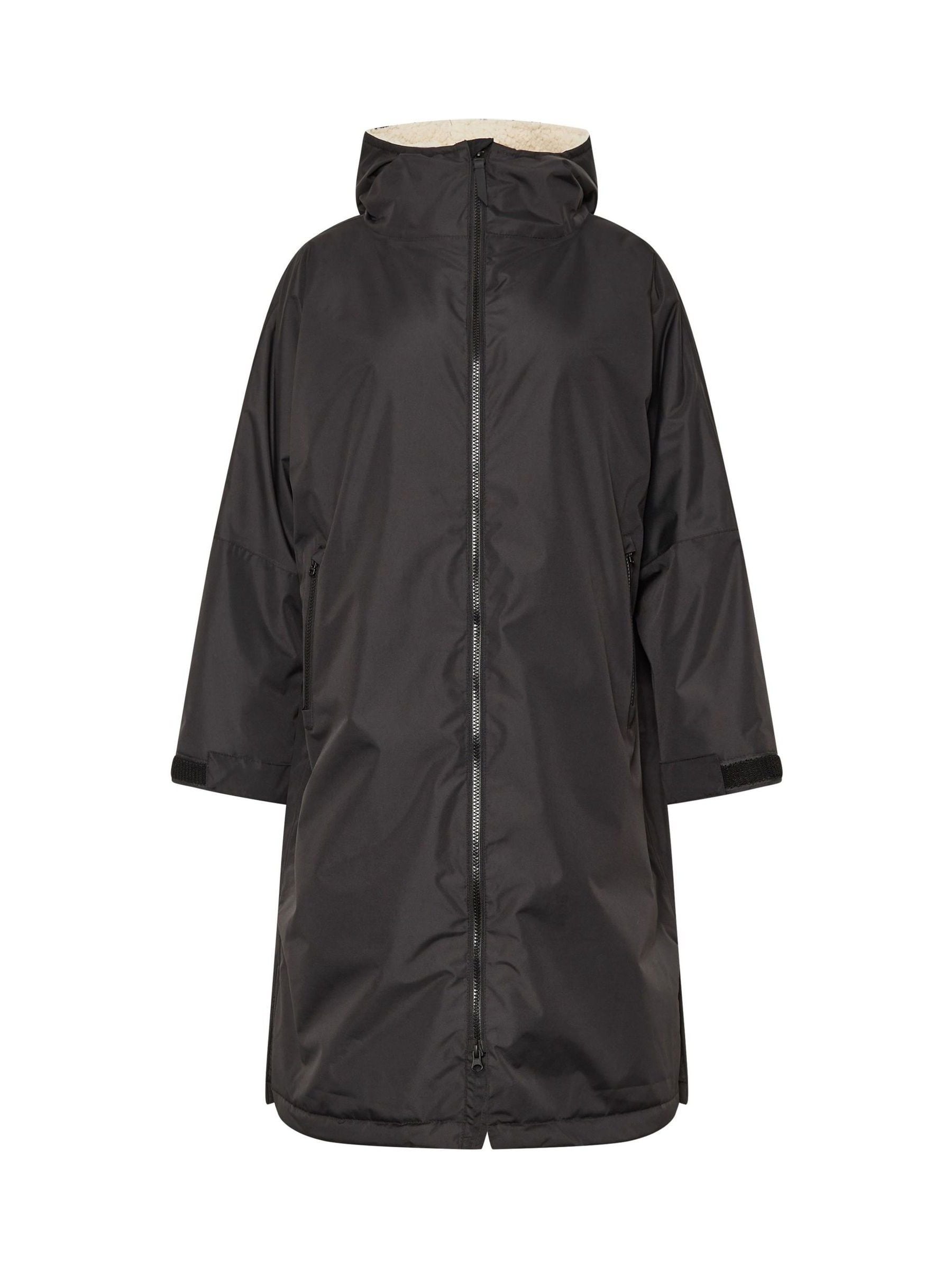 Pixiegirl Petite Damen Schwarz Waterproof Fleece Lined Robe - Image 1