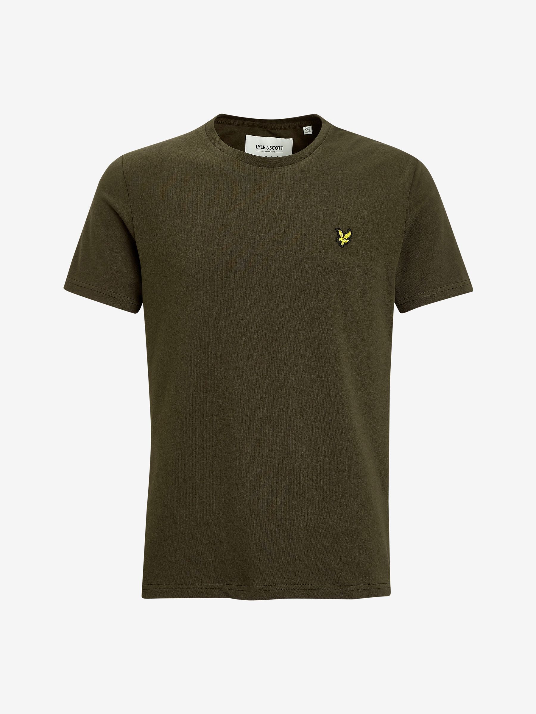 Lyle & Scott Uomo Verde T Shirt Girocollo In Cotone - Immagine 1